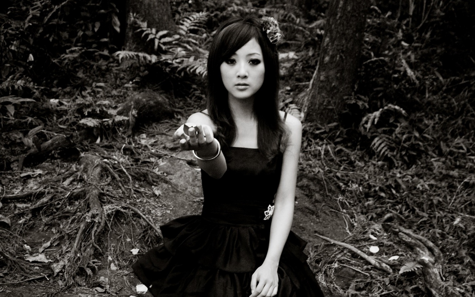 黑白,艺术照,果子MM,美女,清纯可爱,2012Y十月30D,萌妹子