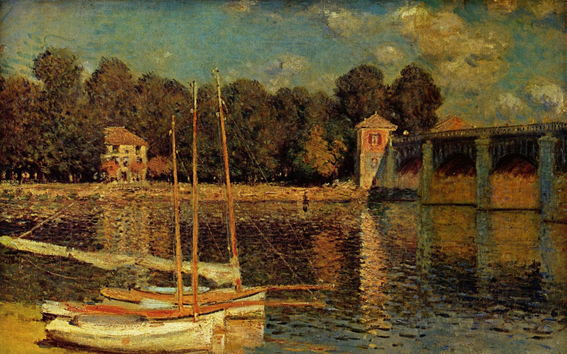 莫奈,作品,油画,手绘,2012Y十一月03D,创意,设计,儿童桌面专用