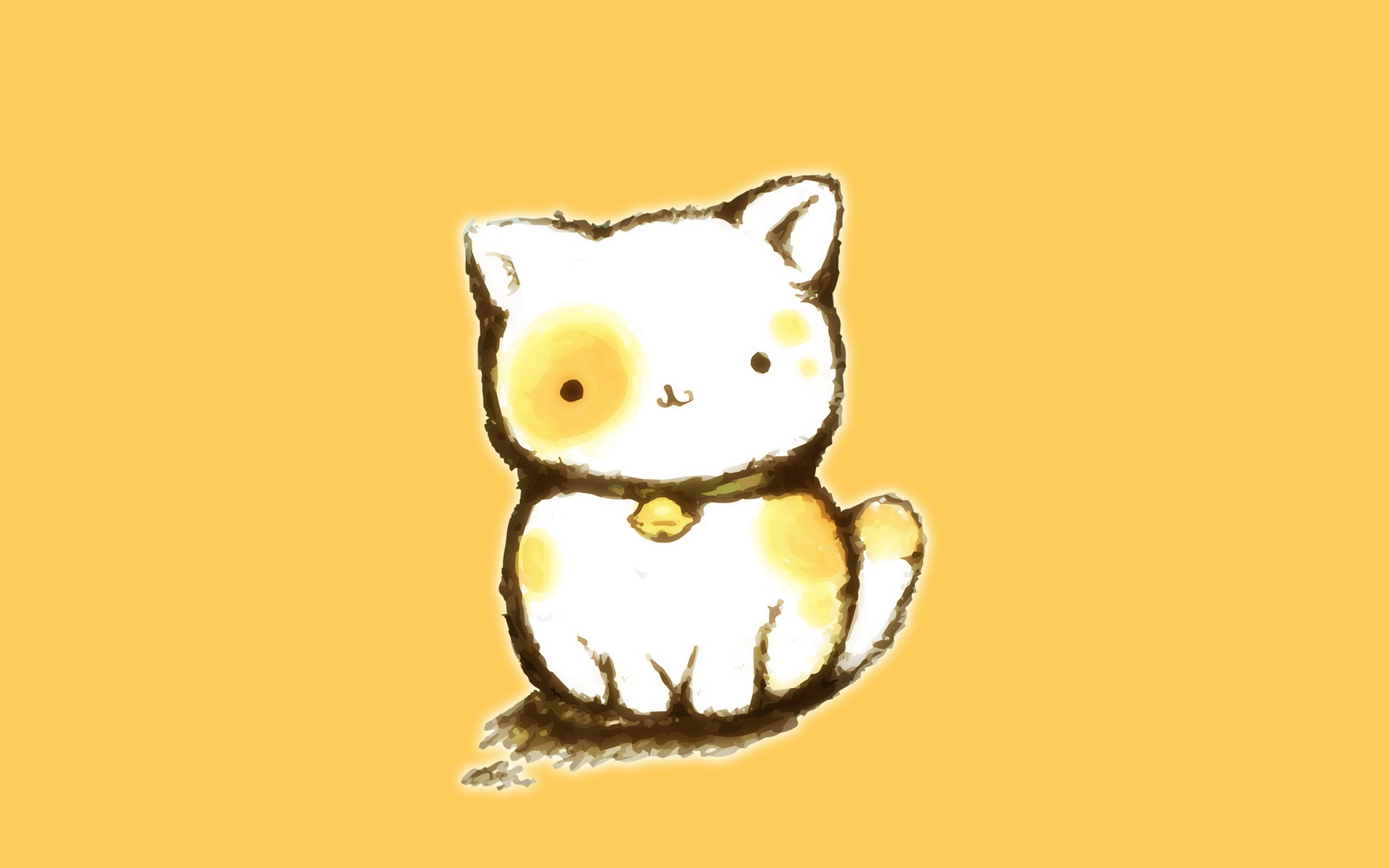 手绘,设计,黄色,简约,儿童桌面专用