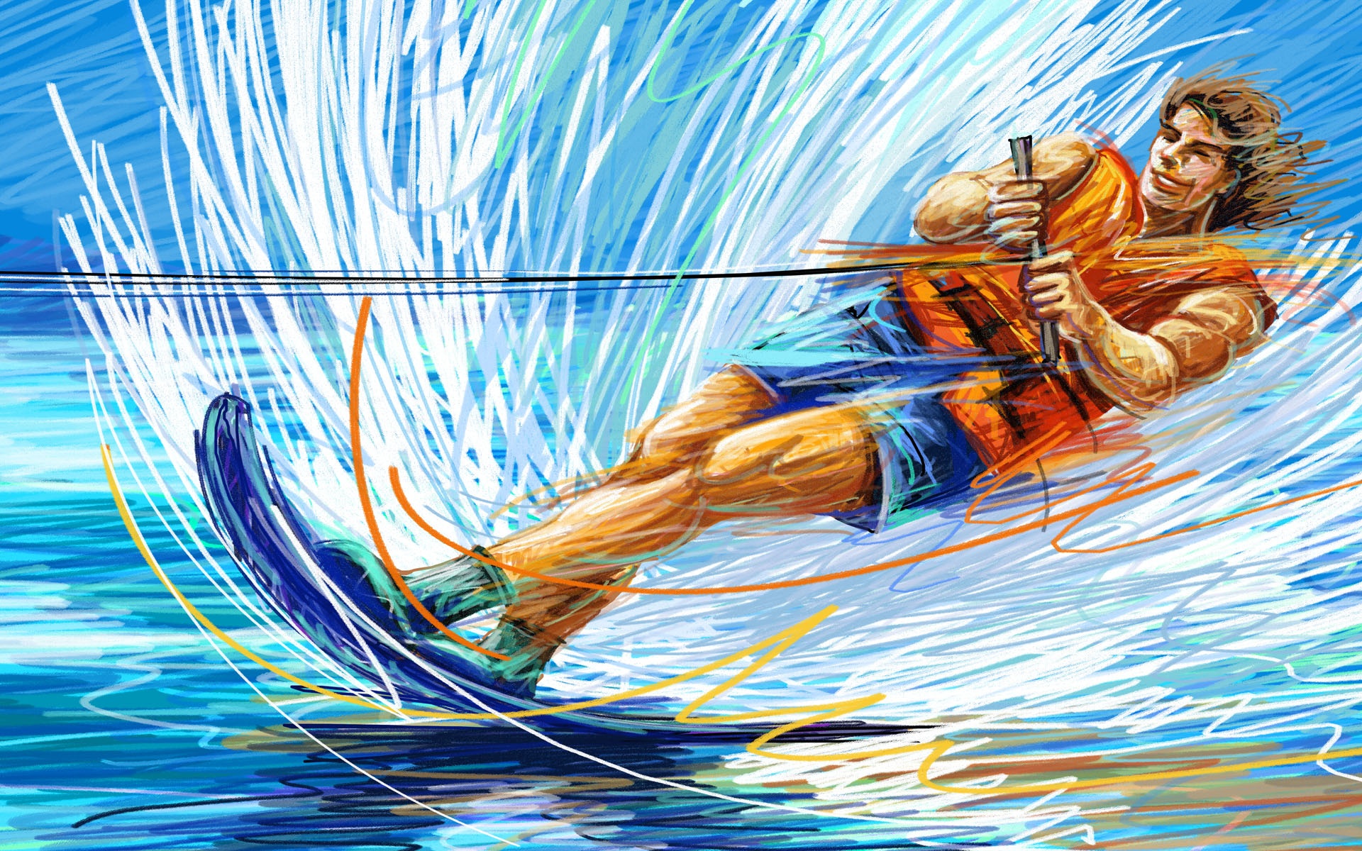 蜡笔,速写,体育,运动,2012Y十一月12D