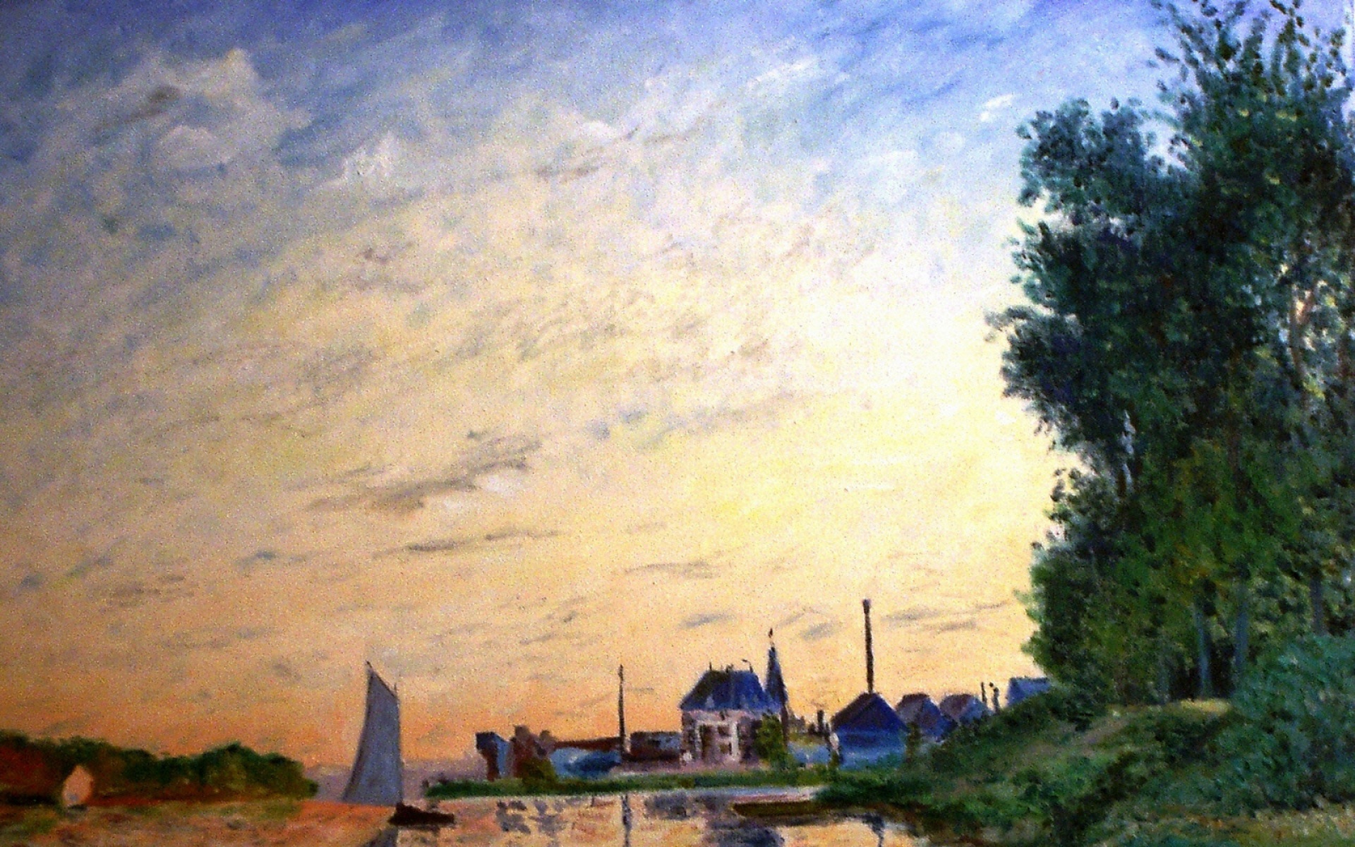 莫奈,作品,油画,手绘,2012Y十一月03D,创意,设计,儿童桌面专用