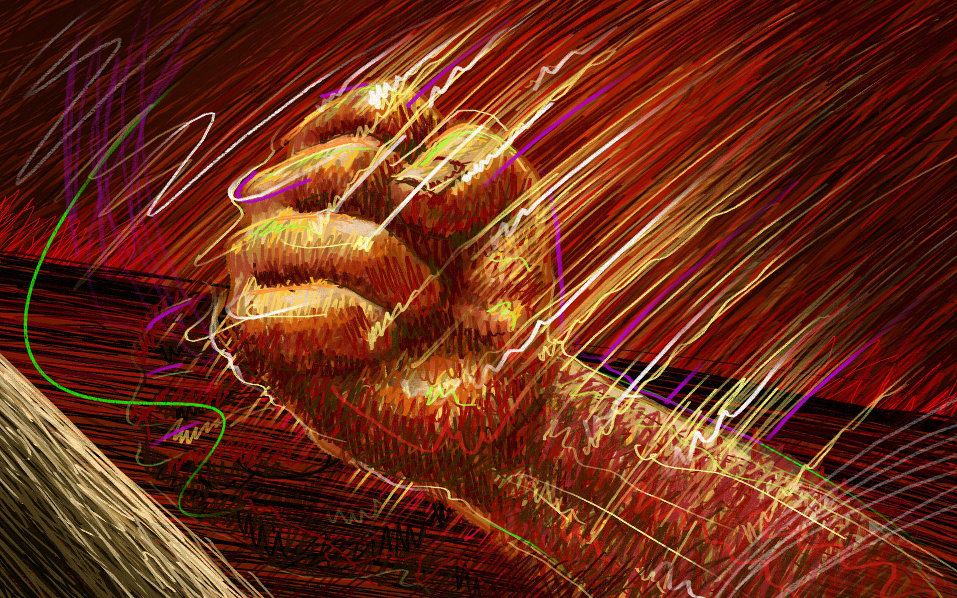 素描,绘画,蜡笔素描,手绘