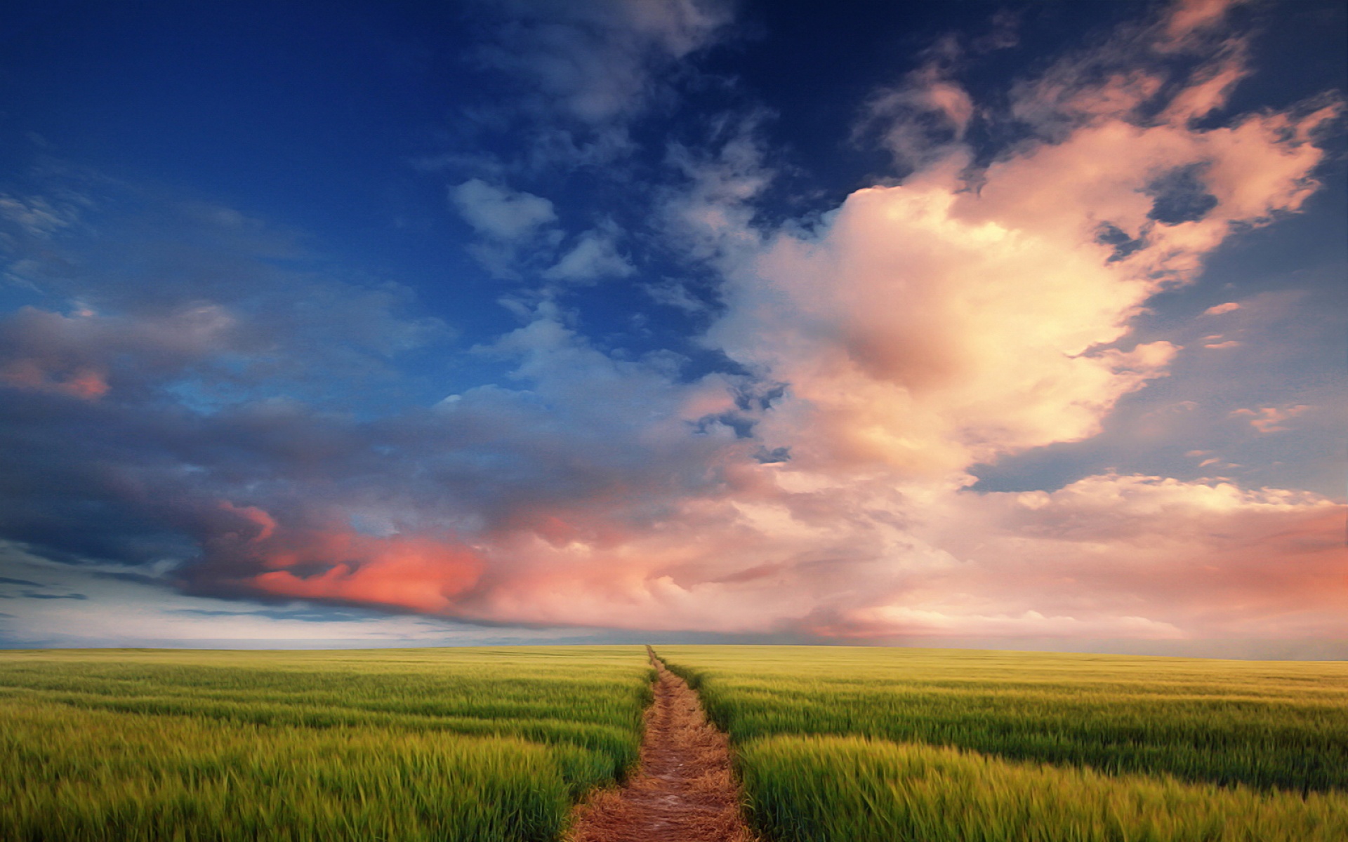 风景,蓝天白云,儿童桌面专用