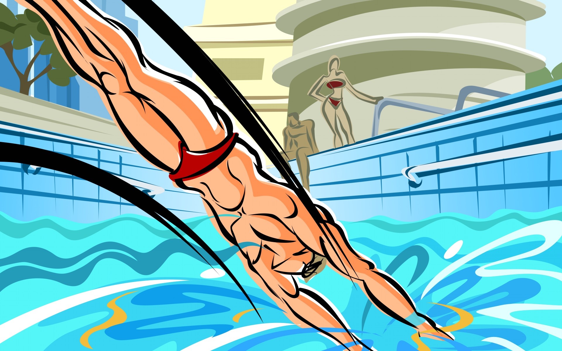 炫彩,手绘,插画,儿童桌面专用