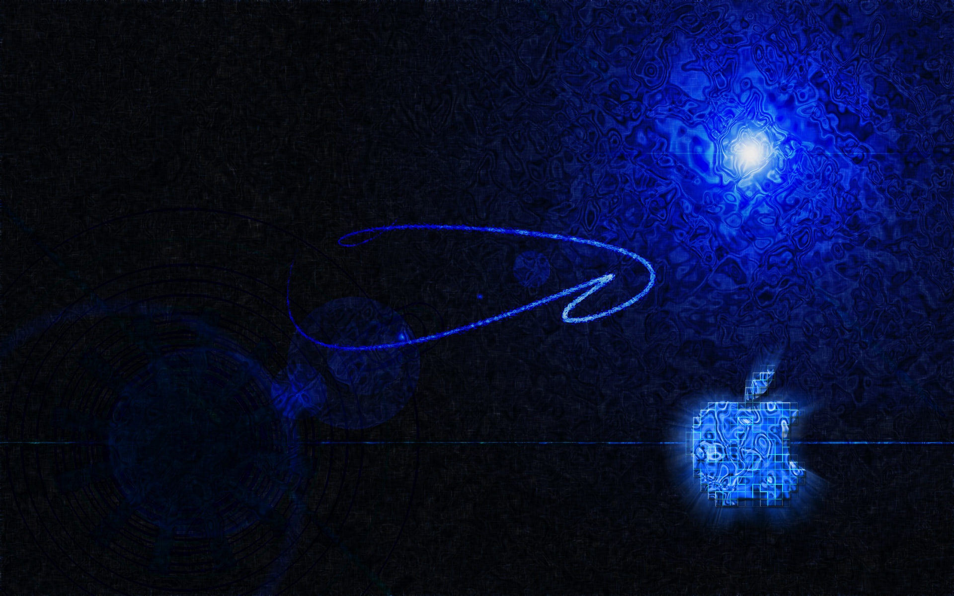 苹果,MAC,设计,简约,蓝色,儿童桌面专用