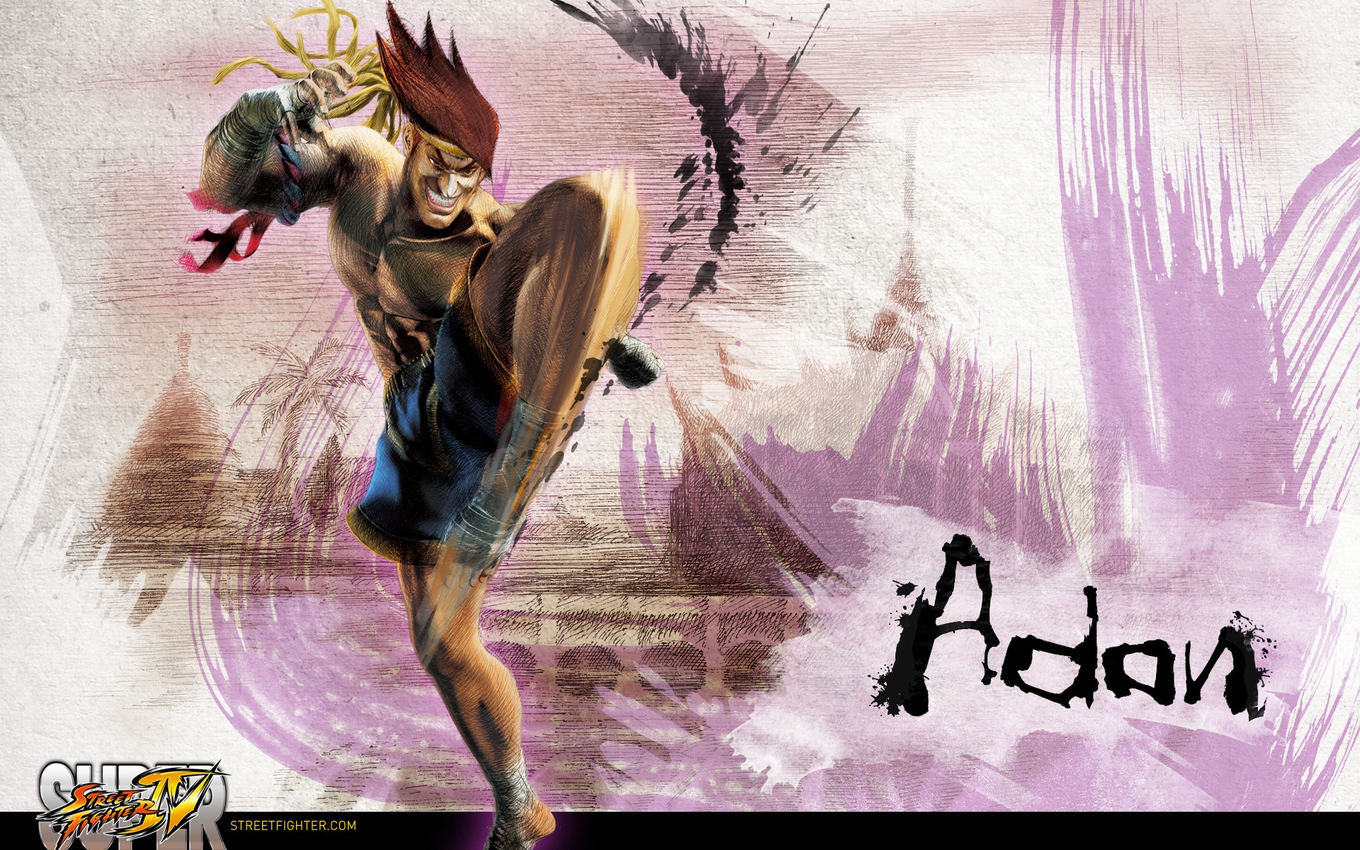 超级街霸,街霸,游戏,宽屏,水墨,中国风,2012Y十一月04D