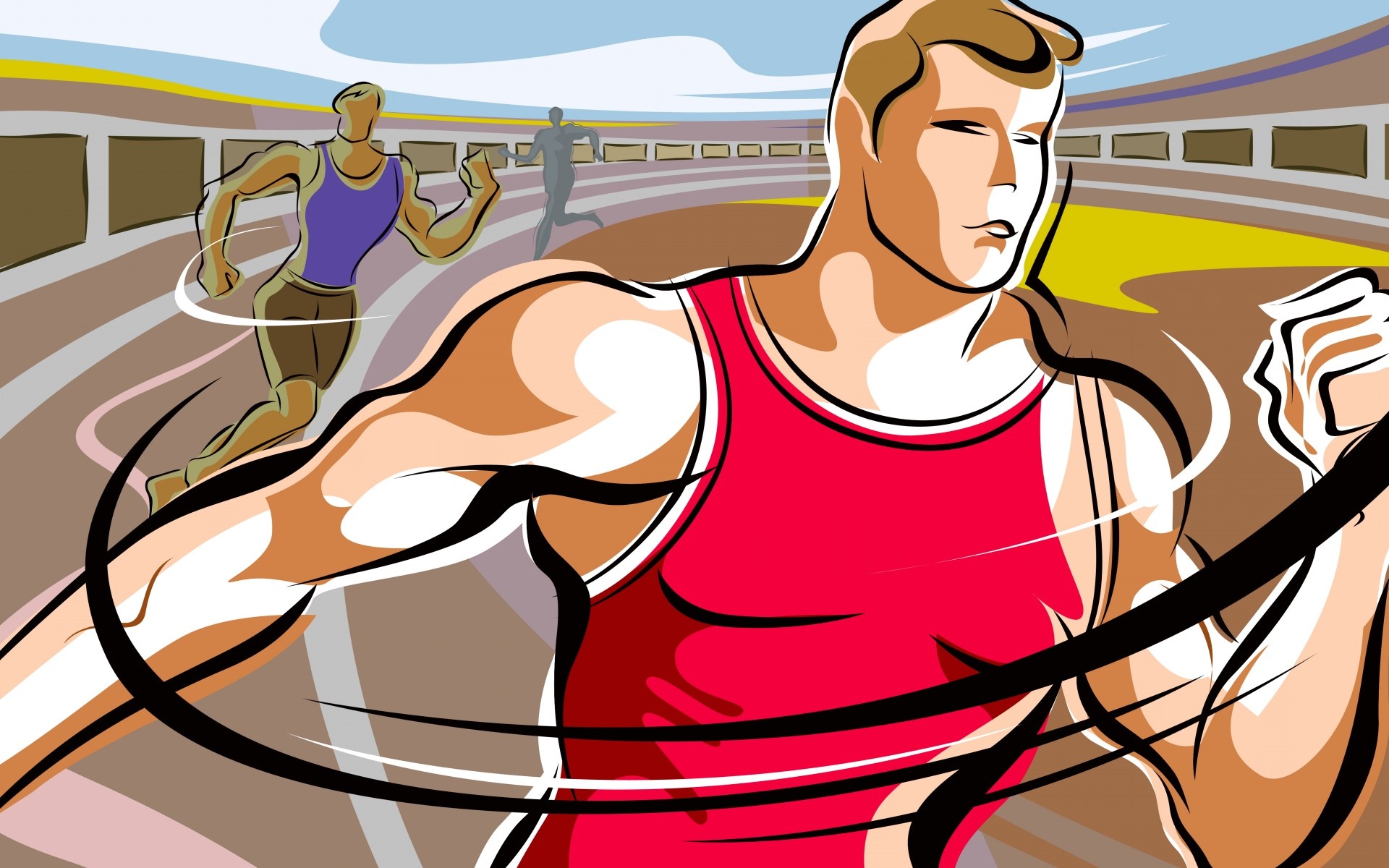 炫彩,手绘,插画,儿童桌面专用