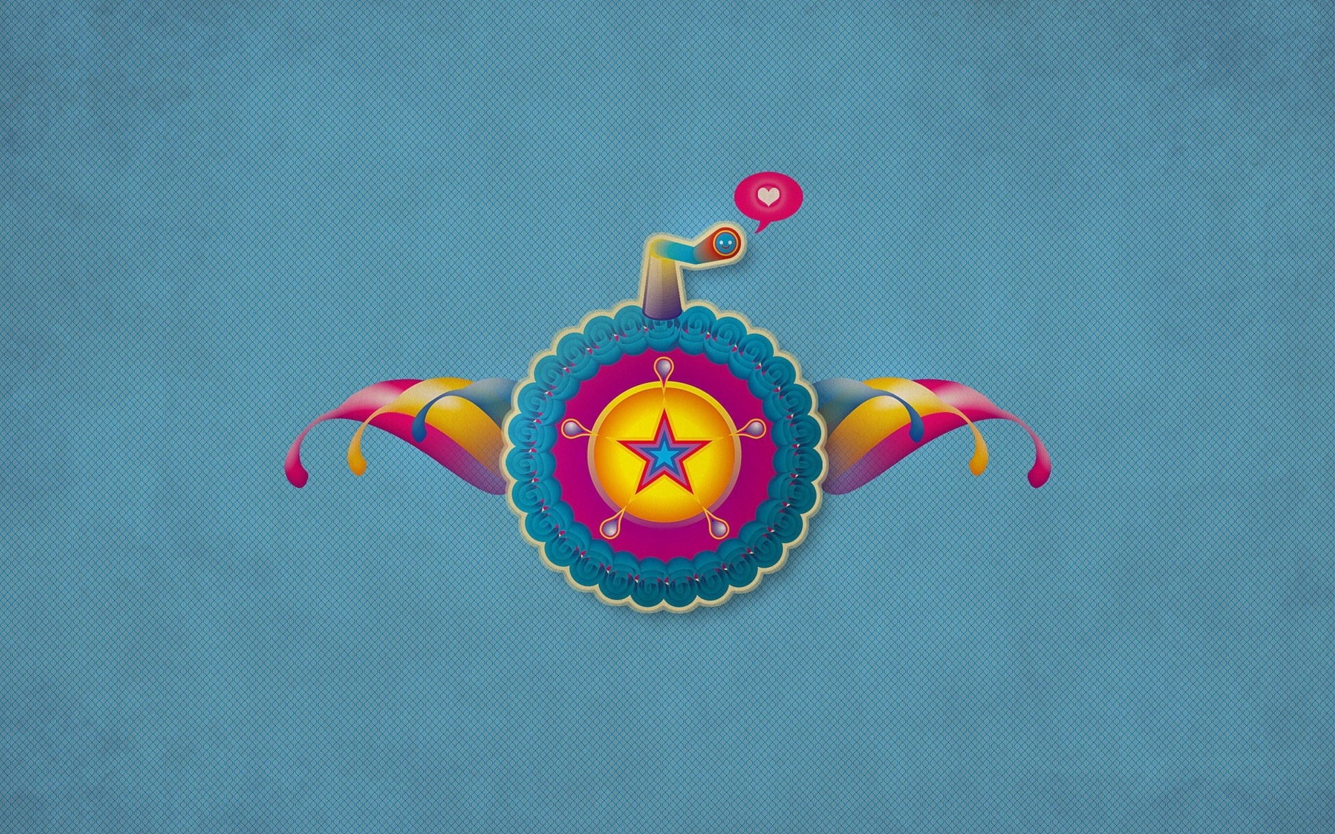 设计,插画,简约,蓝色,儿童桌面专用