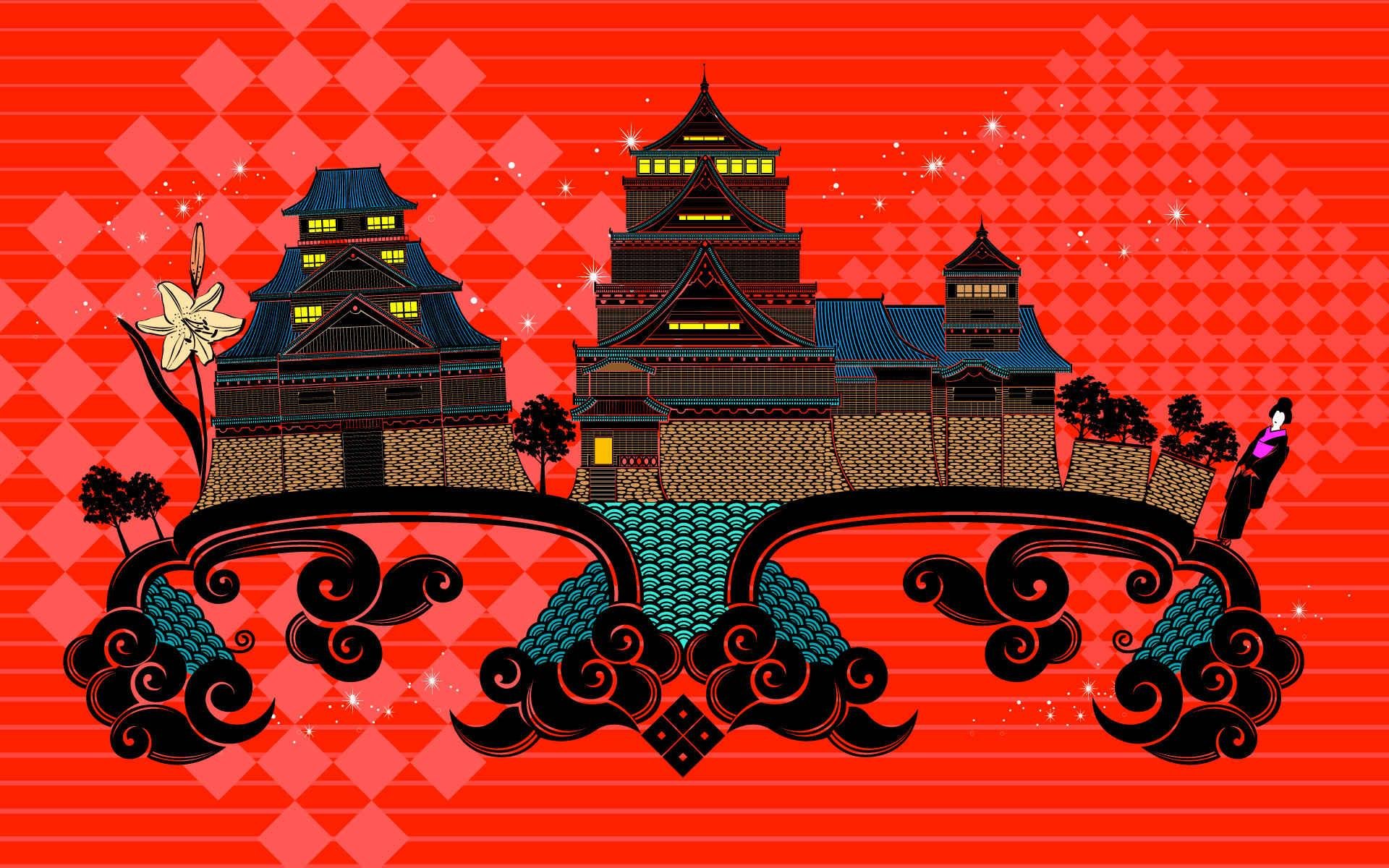 炫酷,炫彩,手绘,中国风,十二月二十四日,儿童桌面专用