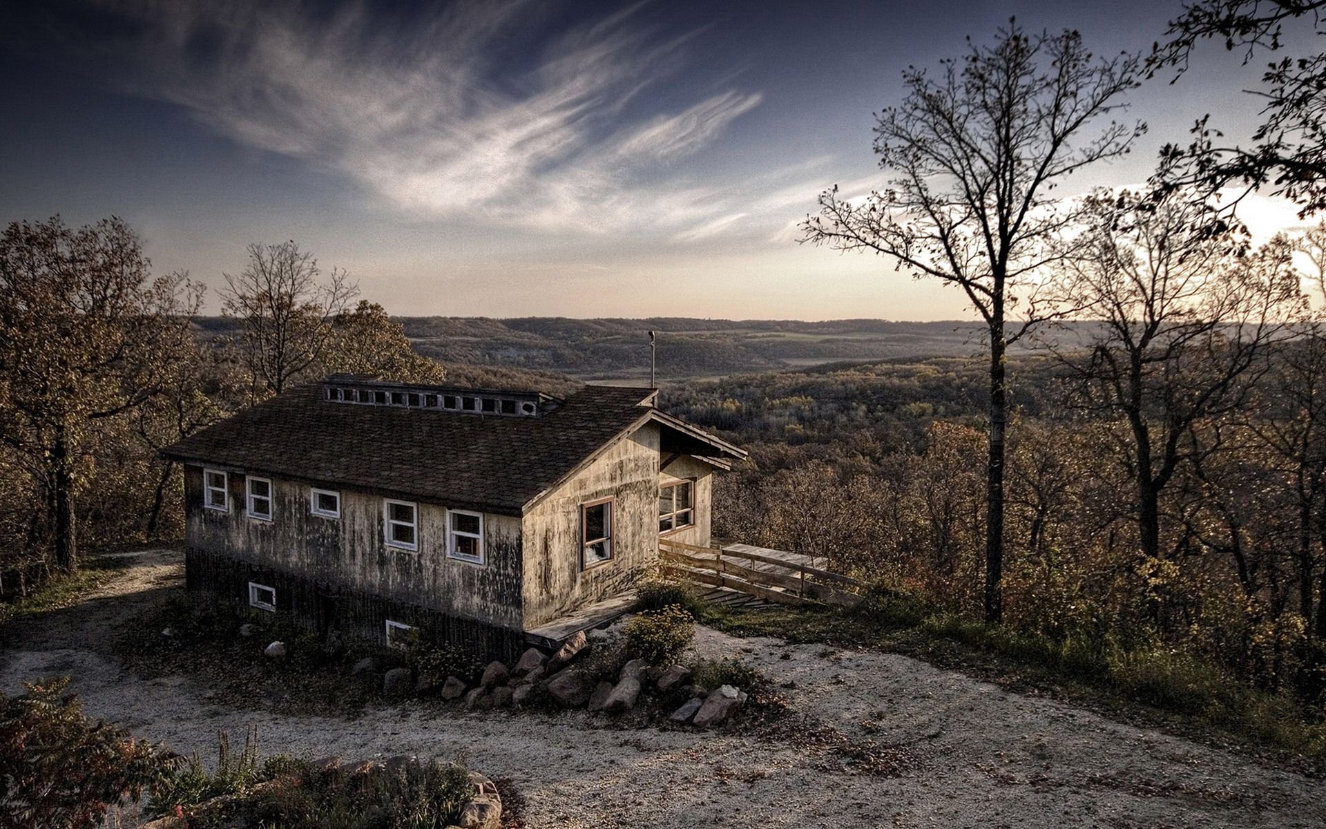 风景,自然风光,十二月十日,房子,儿童桌面专用