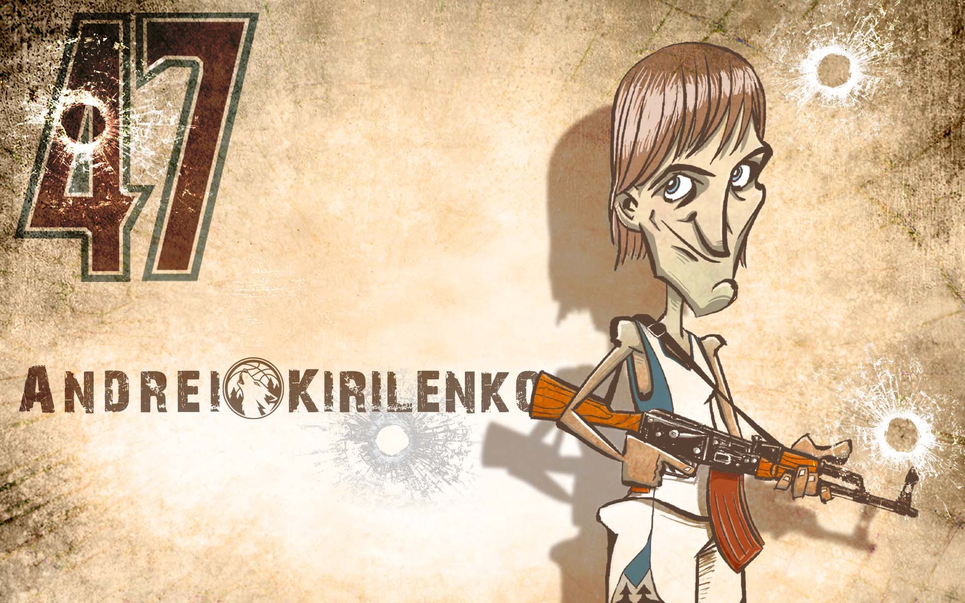 体育,NBA,基里连科,手绘