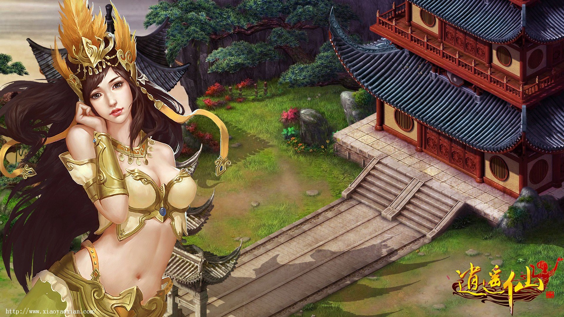 游戏,游戏角色,游戏场景,插画,逍遥游,游戏美女