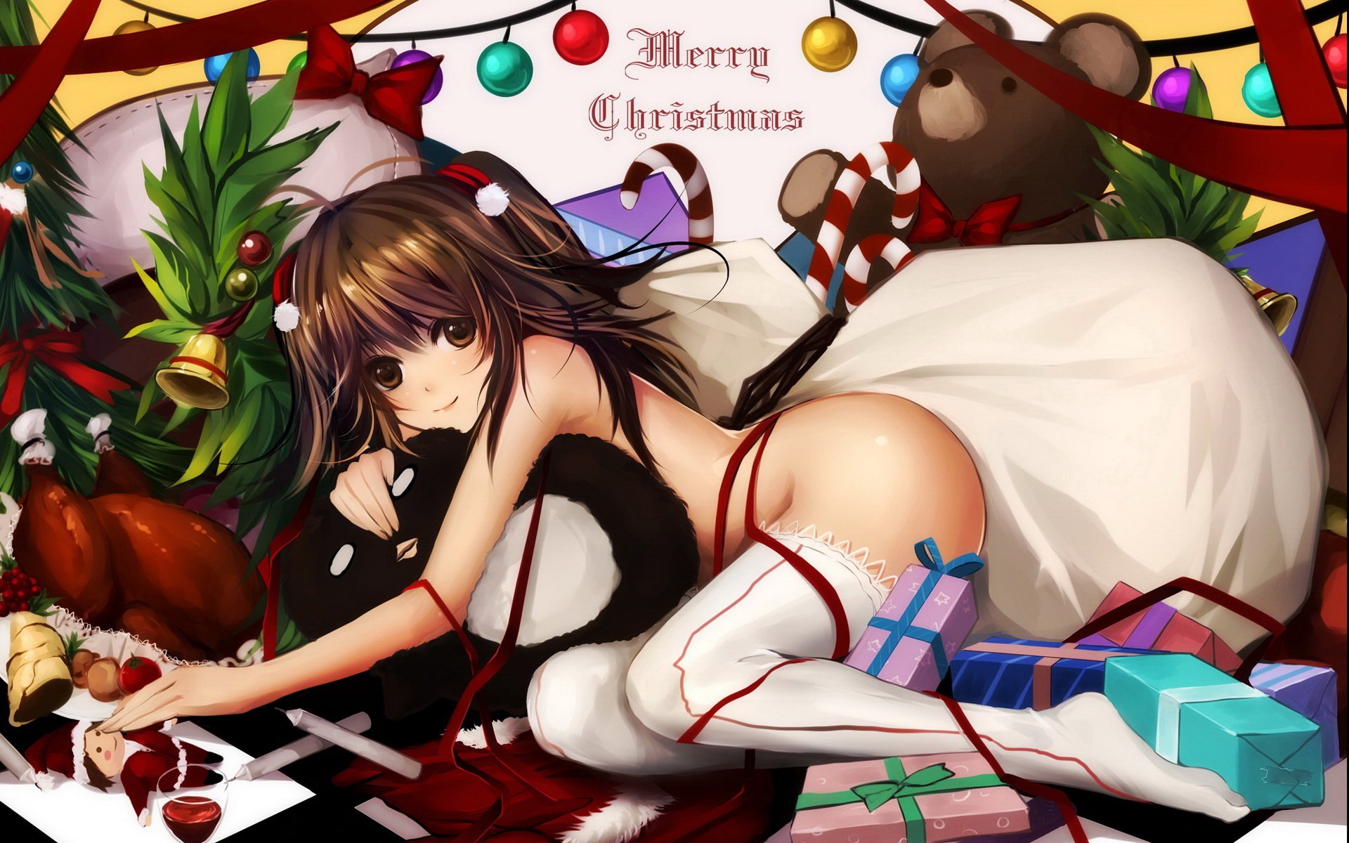 动漫,动漫少女,圣诞节