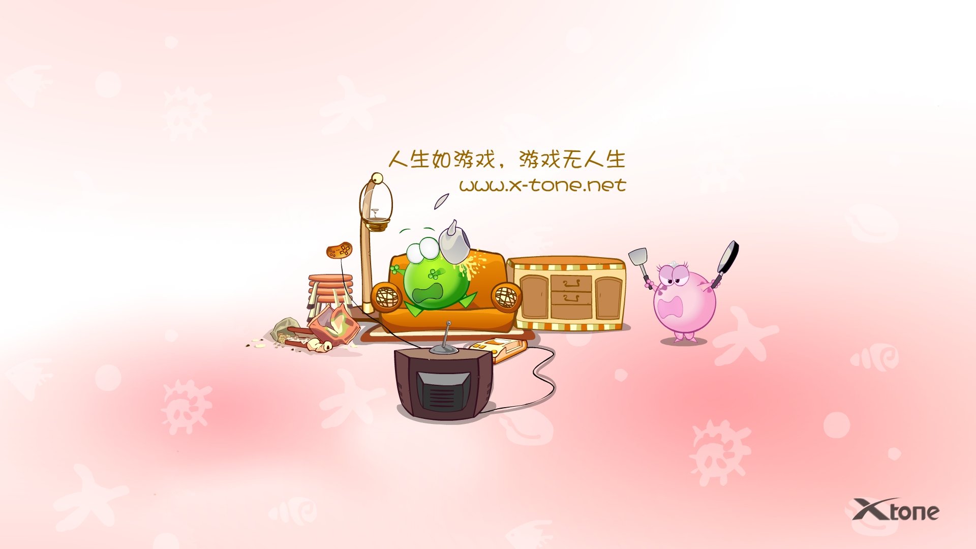 动漫,绿豆蛙,经典语录,翔通动漫,儿童桌面专用