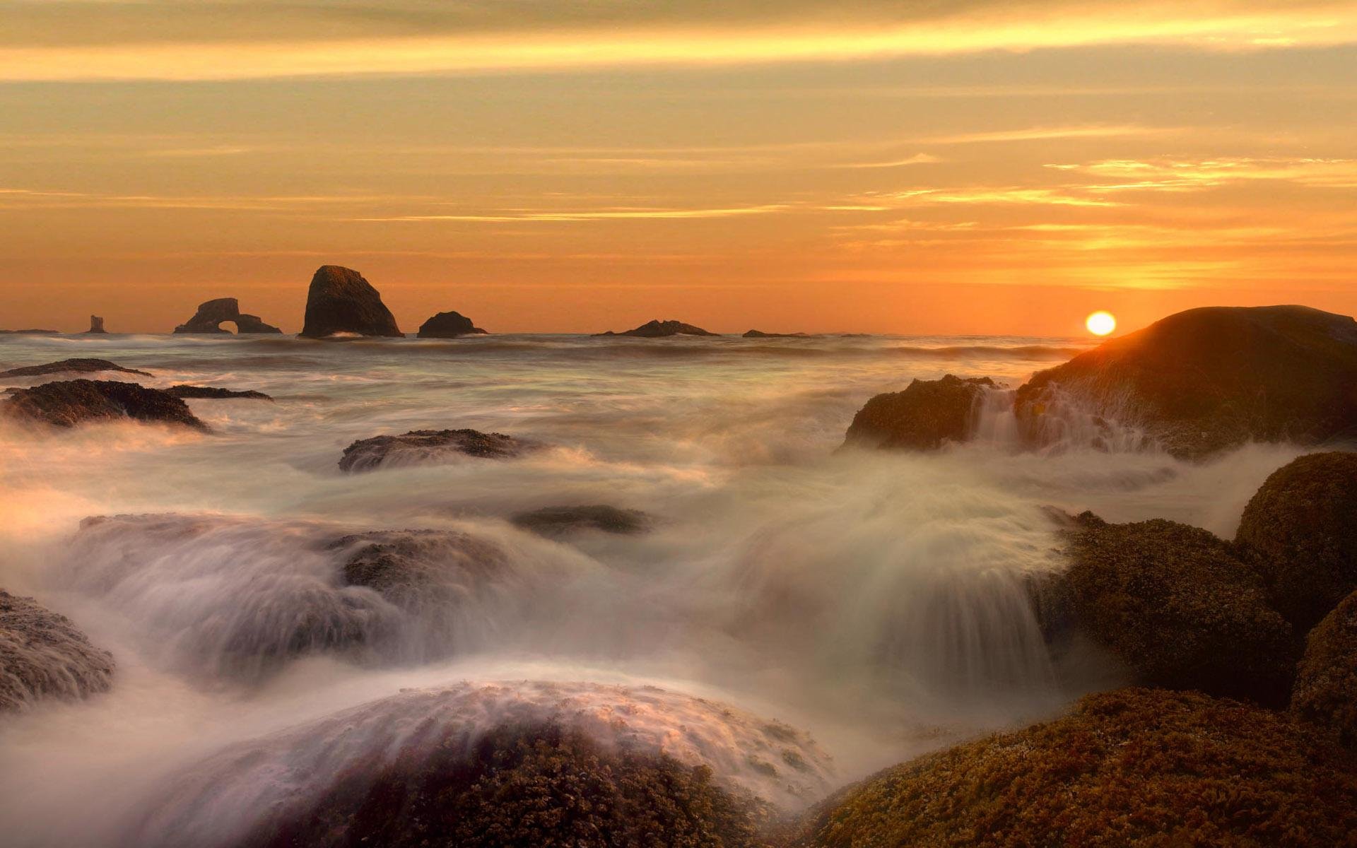 风景,落日余晖,十二月六日,儿童桌面专用