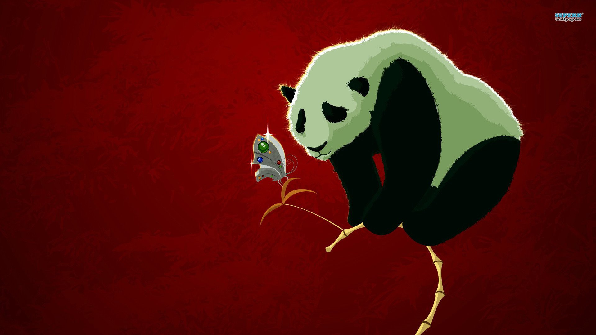 炫酷,设计,简约,红色,熊猫,十二月十八日,儿童桌面专用