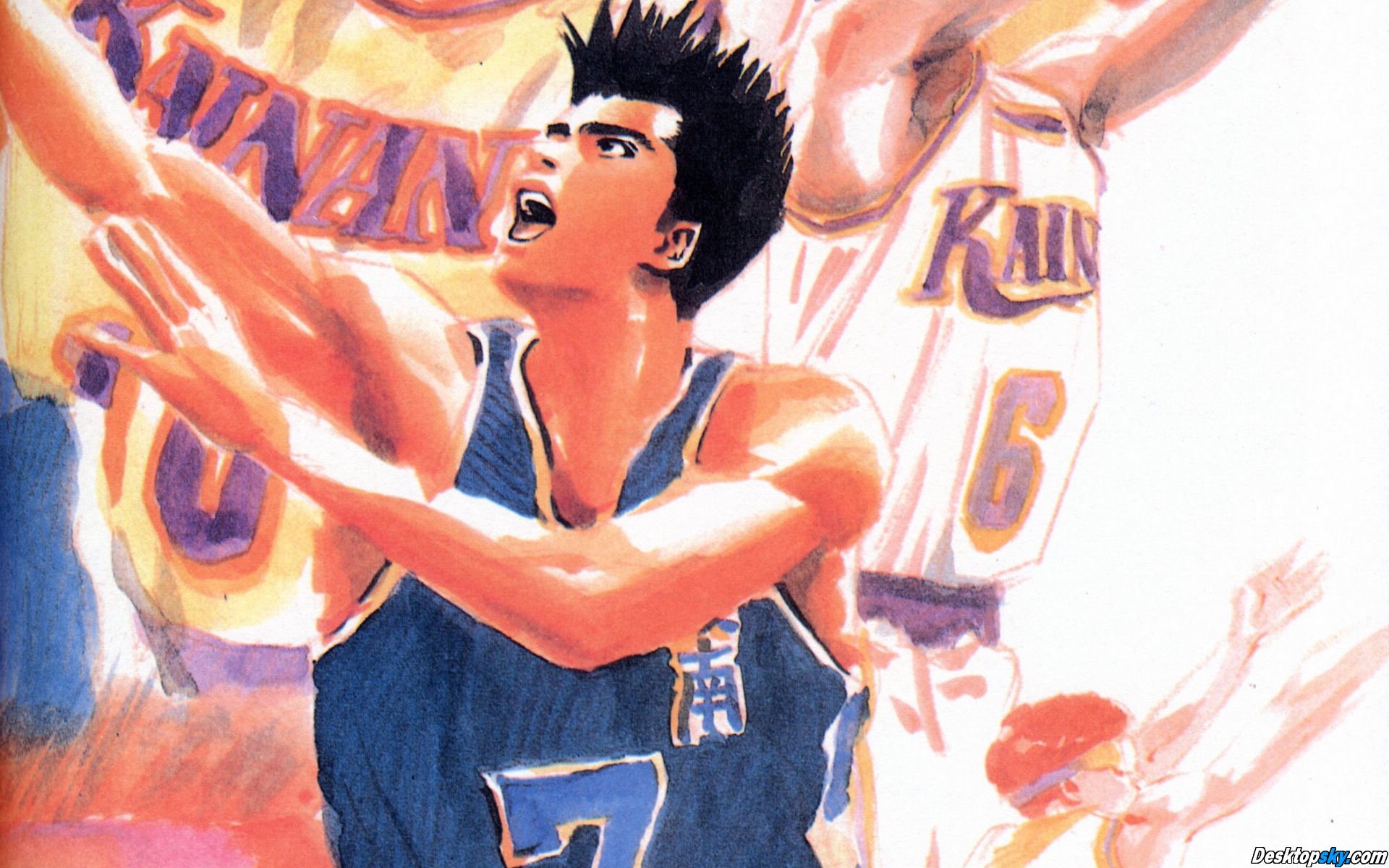 动漫,灌篮高手,经典动漫,儿童桌面专用