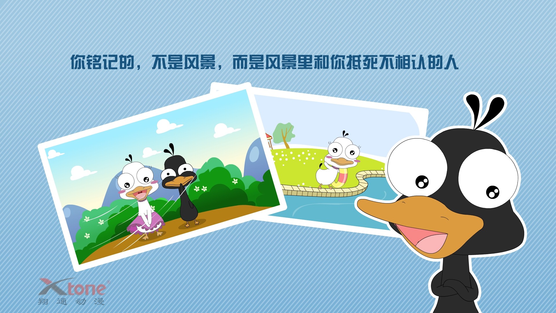 动漫,嘟嘟鹅,经典语录,原创,儿童桌面专用