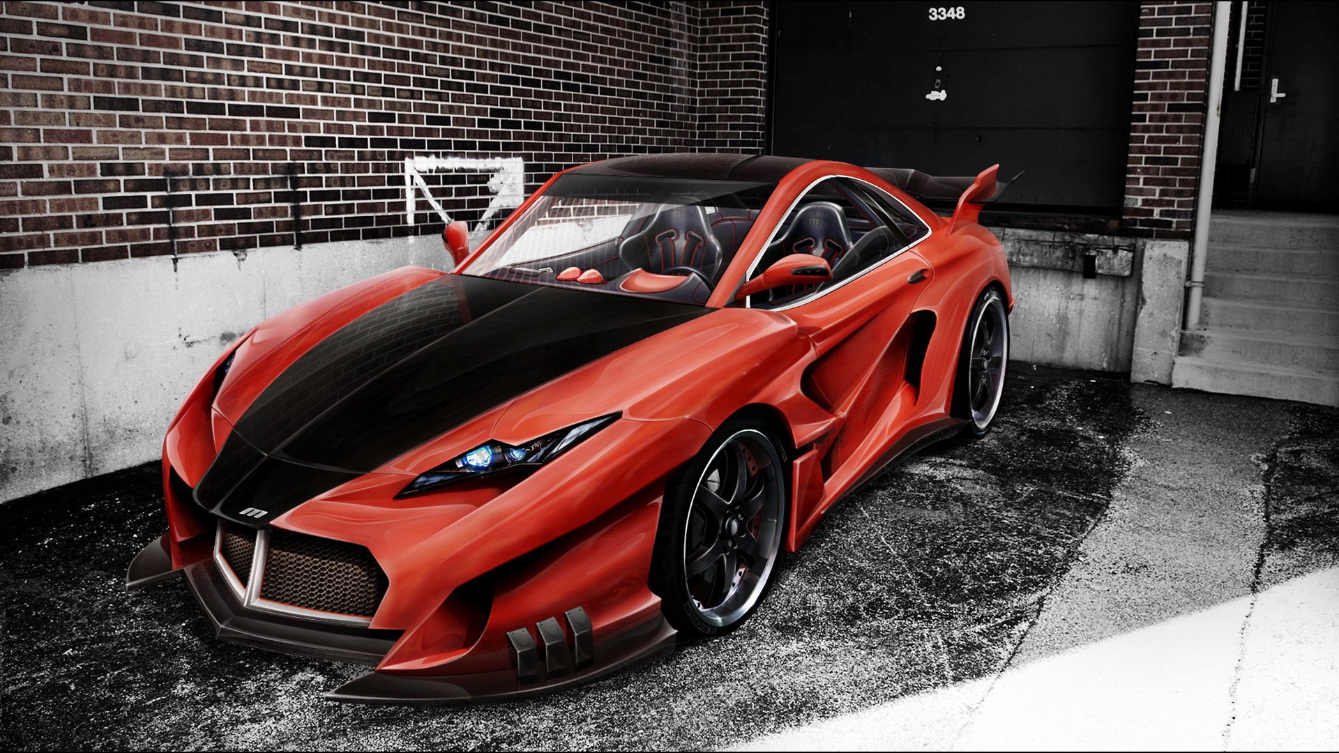 汽车,超跑,改装车,儿童桌面专用