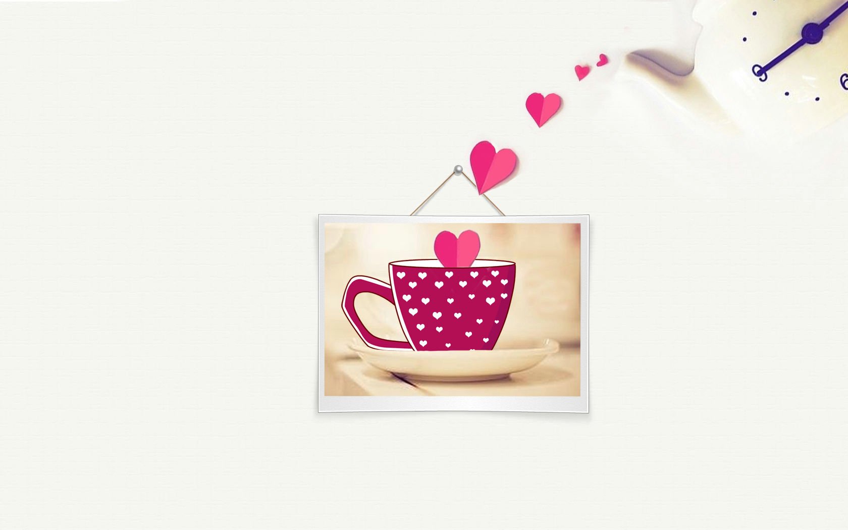 爱情美图,浪漫手绘,咖啡,心动