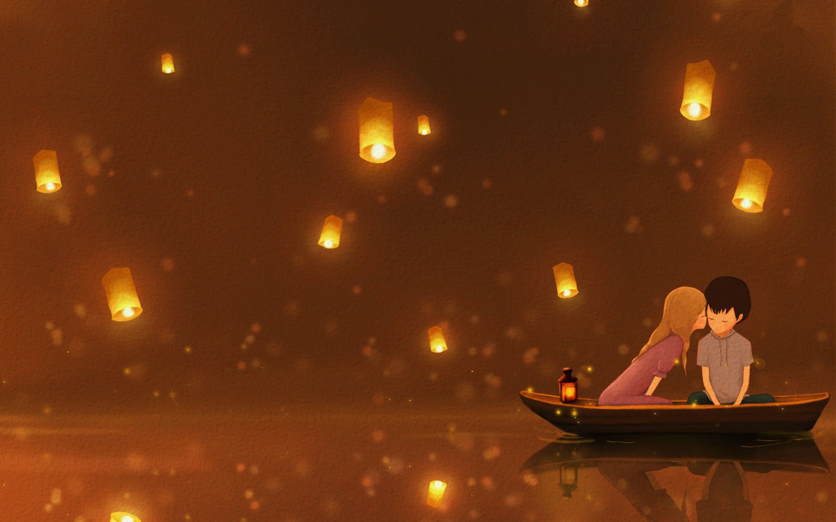 爱情美图,浪漫手绘,情侣,浪漫,亲吻