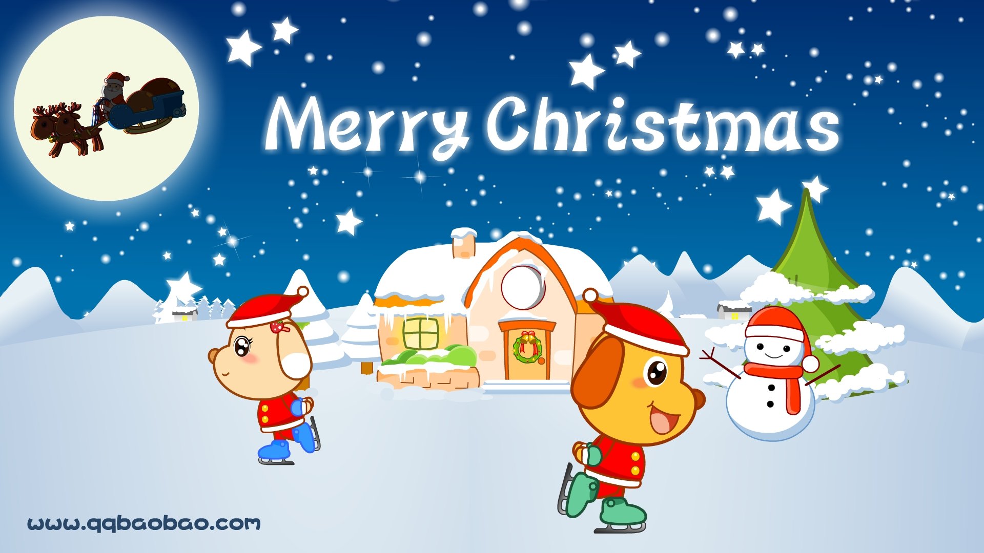 动漫,圣诞,亲宝网,亲宝,儿童桌面专用