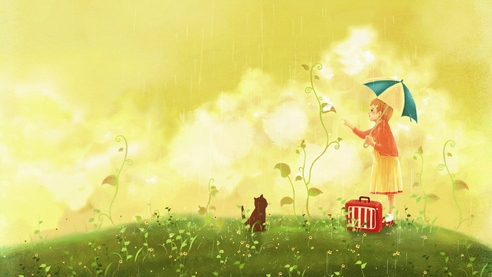 动漫,路途偶遇,儿童桌面专用