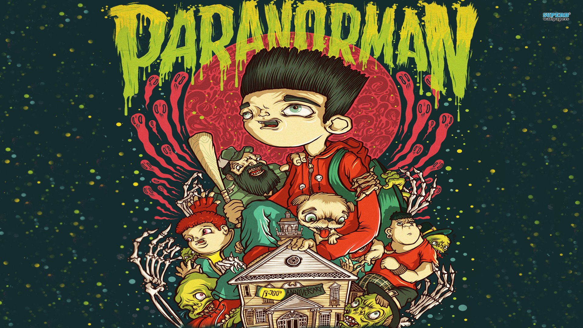 动漫,通灵男孩,诺曼,儿童桌面专用