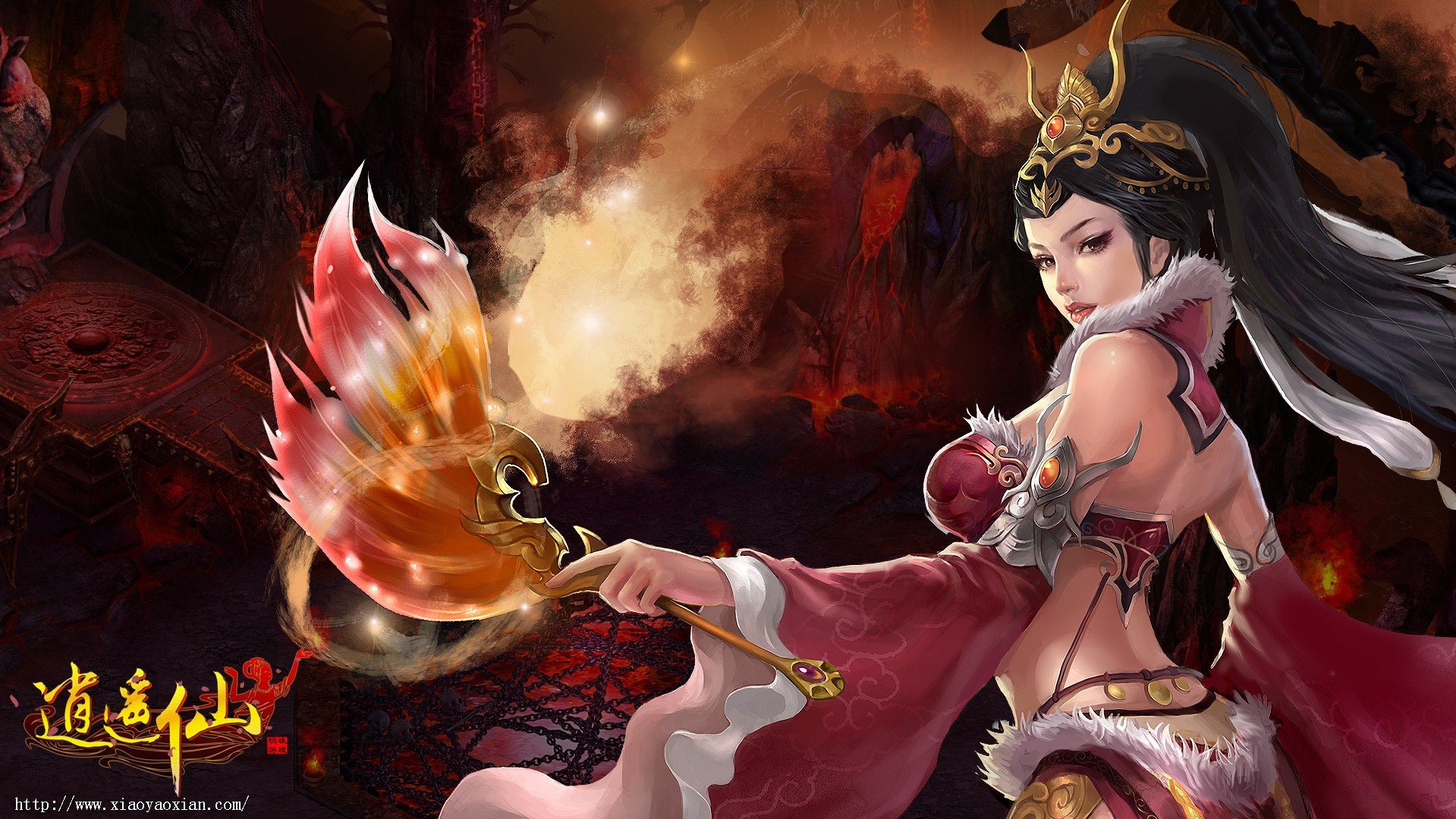 游戏,游戏角色,游戏场景,插画,逍遥游,游戏美女