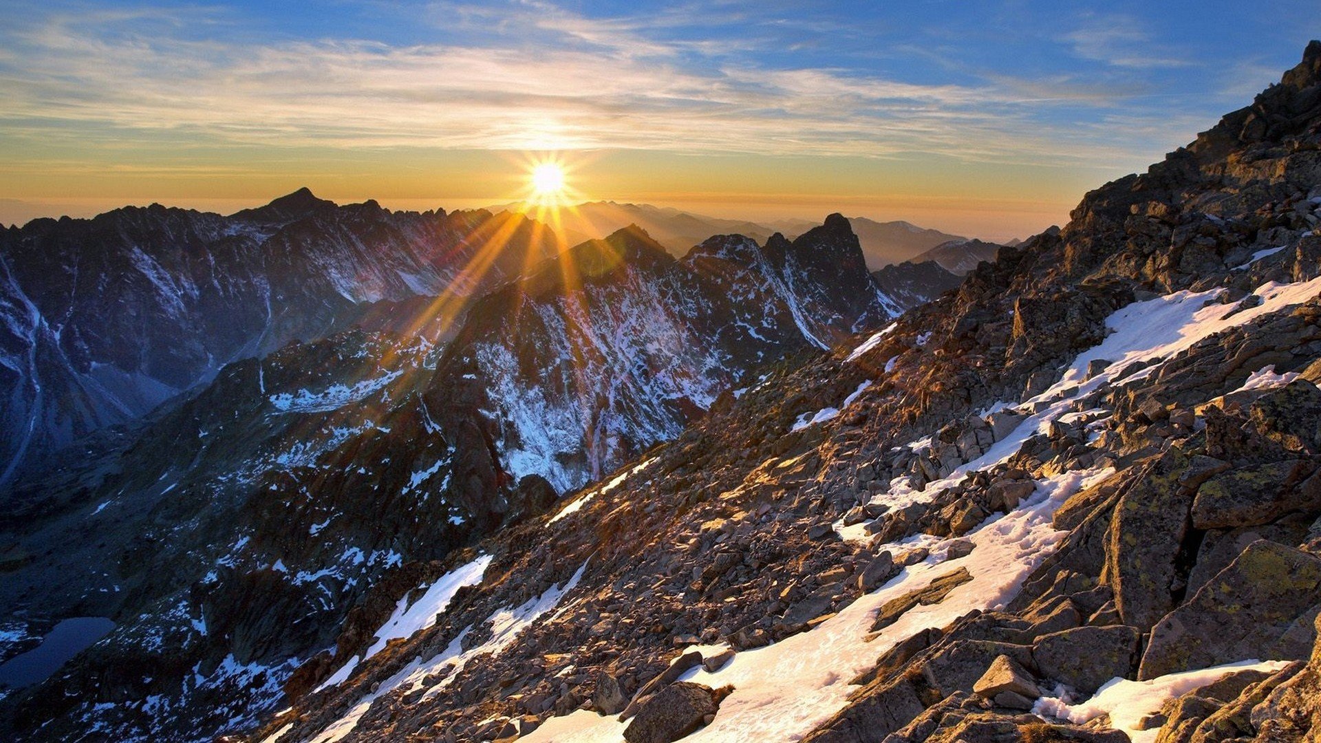 风景,落日余晖,十二月三日,儿童桌面专用
