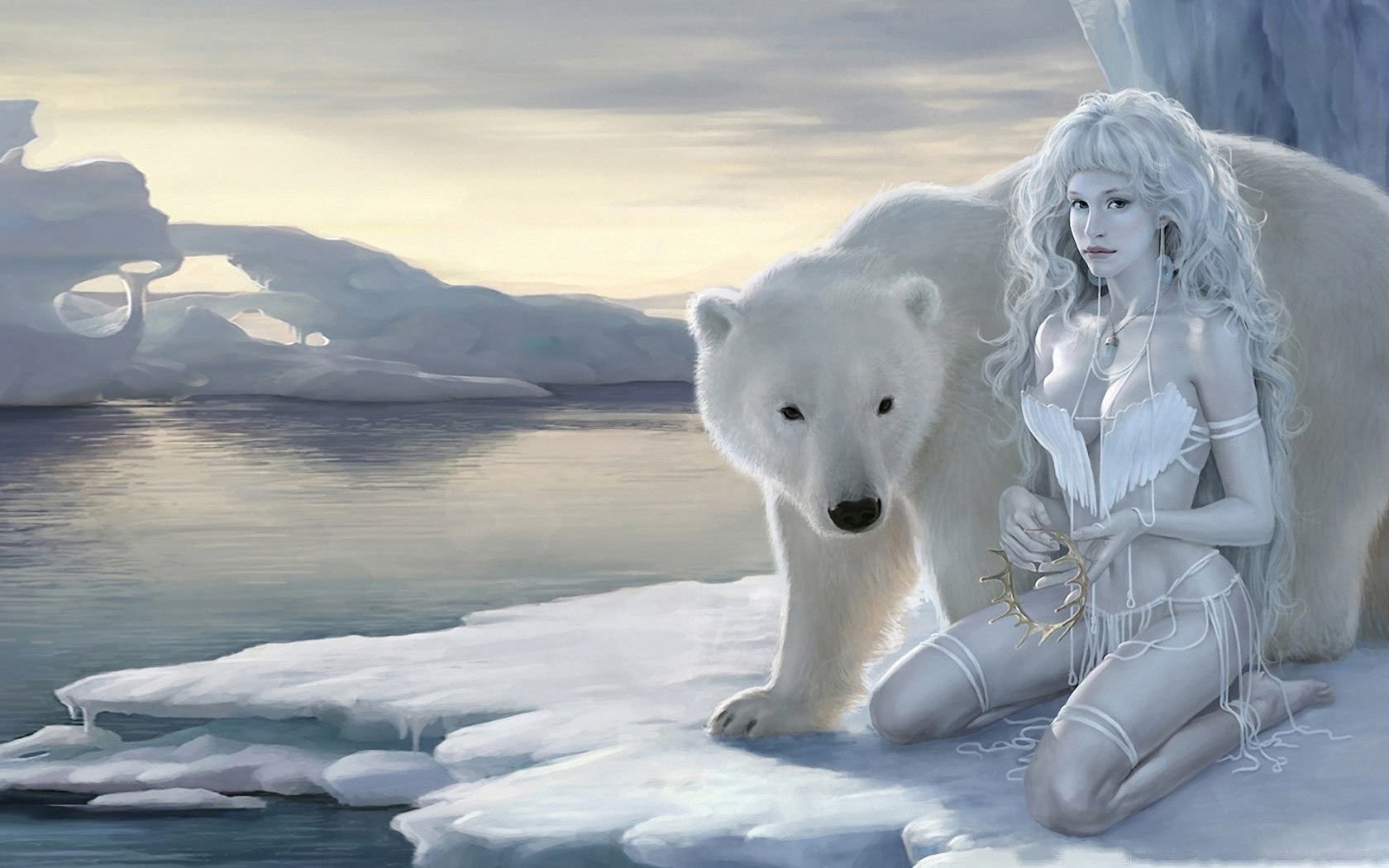 萌宠,极地物种,北极熊,可爱,卖萌,儿童桌面专用