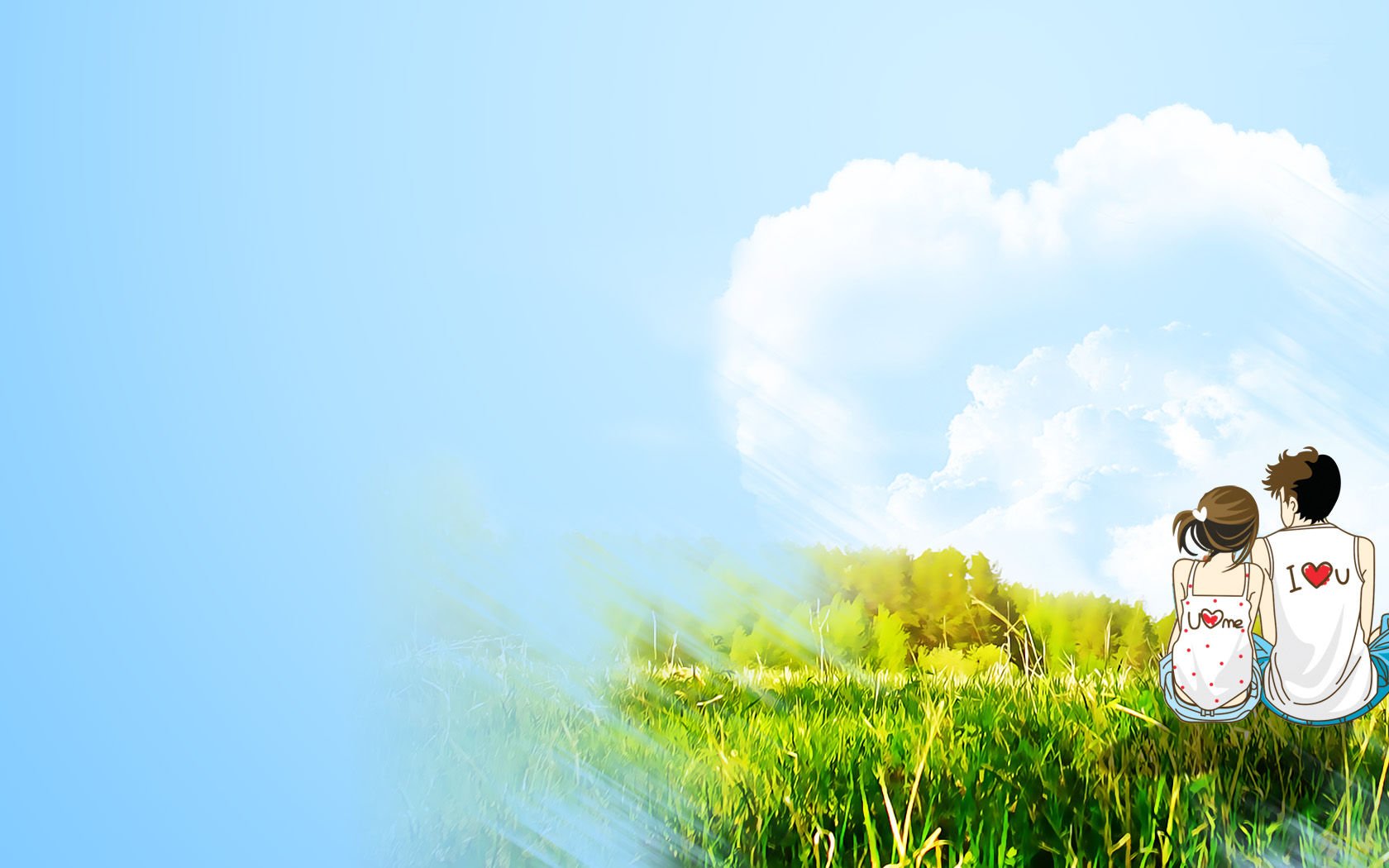 爱情美图,浪漫手绘,情侣,love