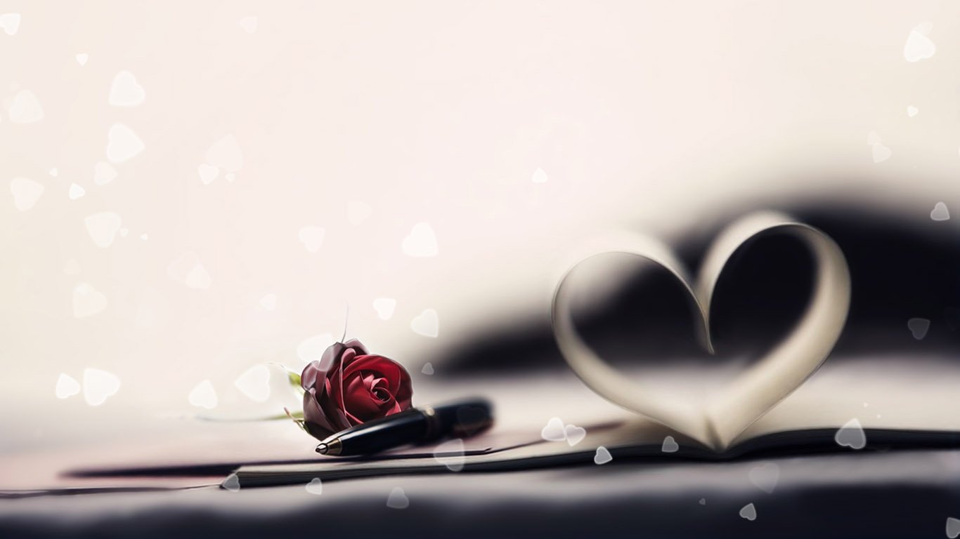 爱情美图,唯美温馨,玫瑰,心