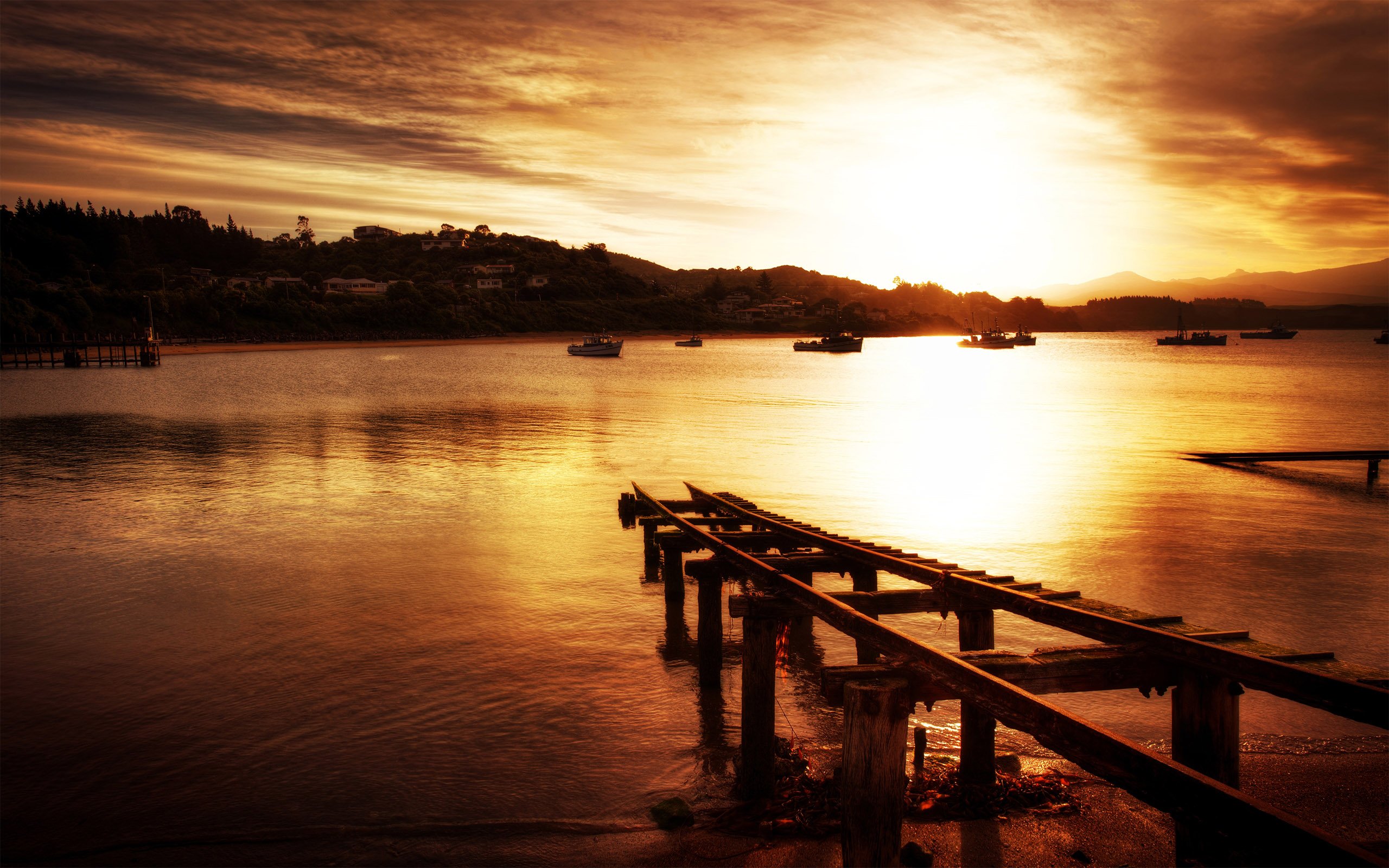 开阔,风景,阳光,大气,旅游,风光,落日余晖,儿童桌面专用