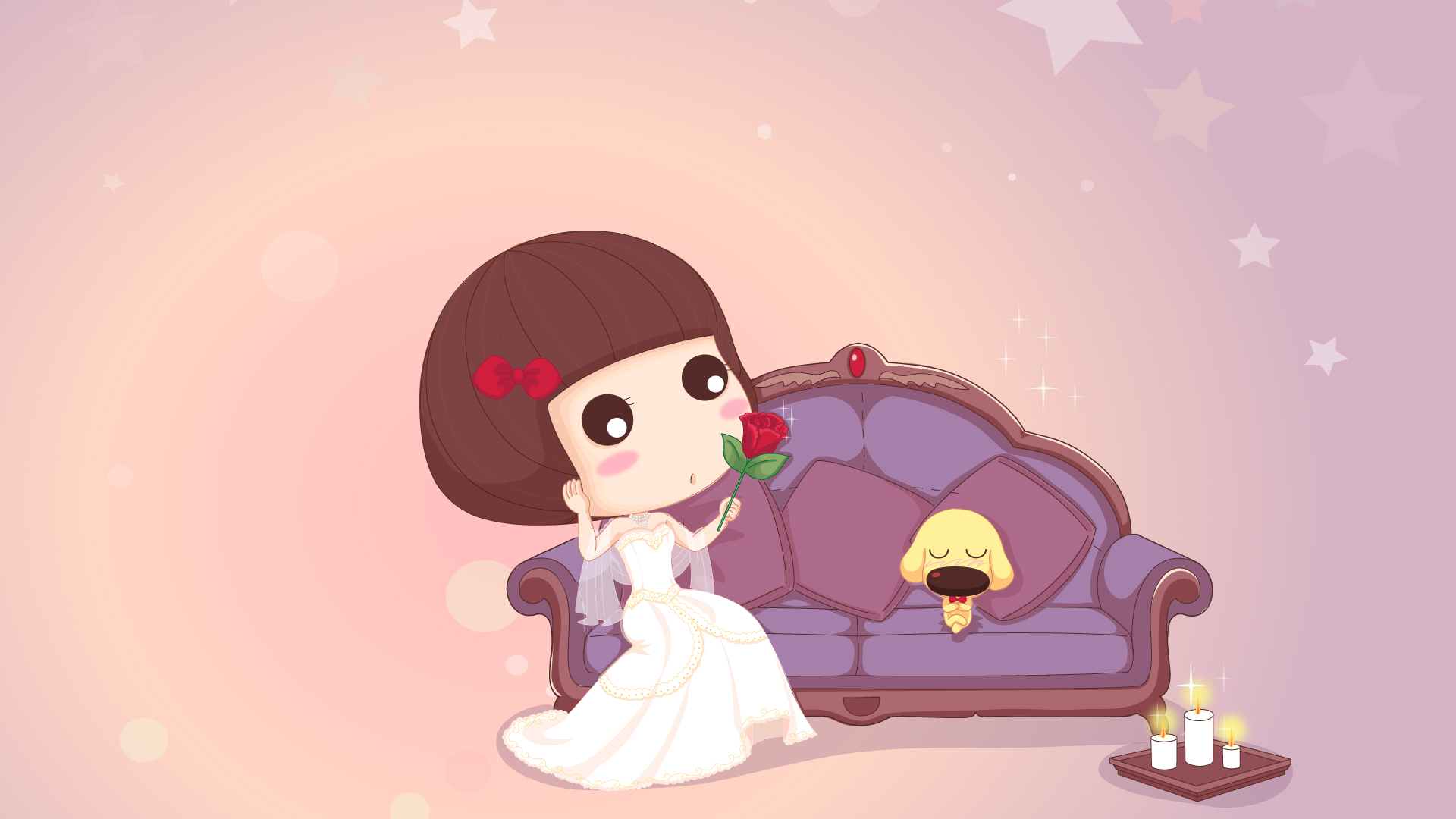 动漫,麦拉风,我的婚纱系列,儿童桌面专用