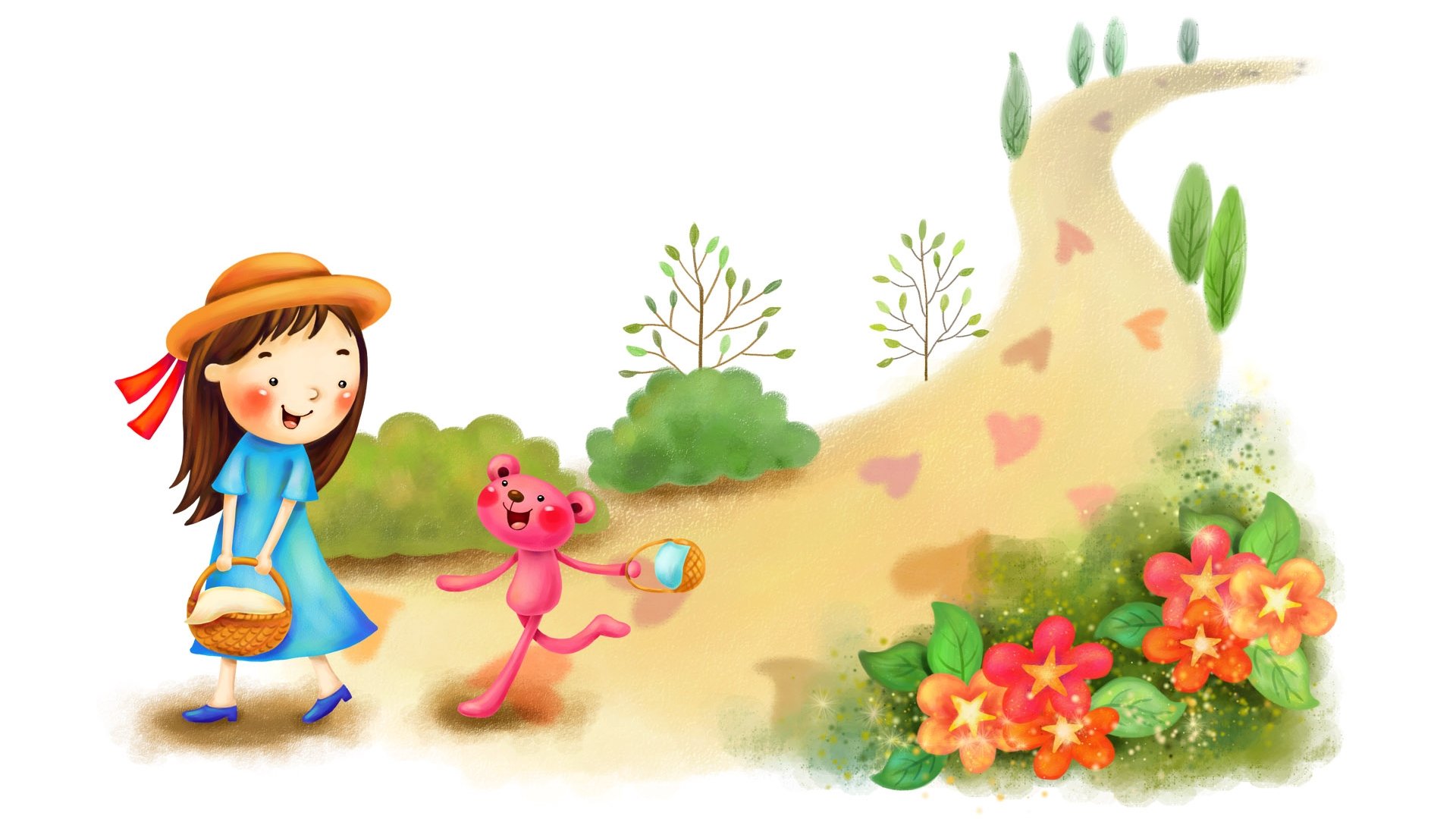 动漫,梦幻童年,童年时光,插画,儿童桌面专用