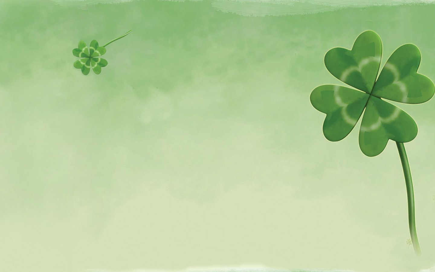 小清新,护眼壁纸,四叶草,幸运,儿童桌面专用