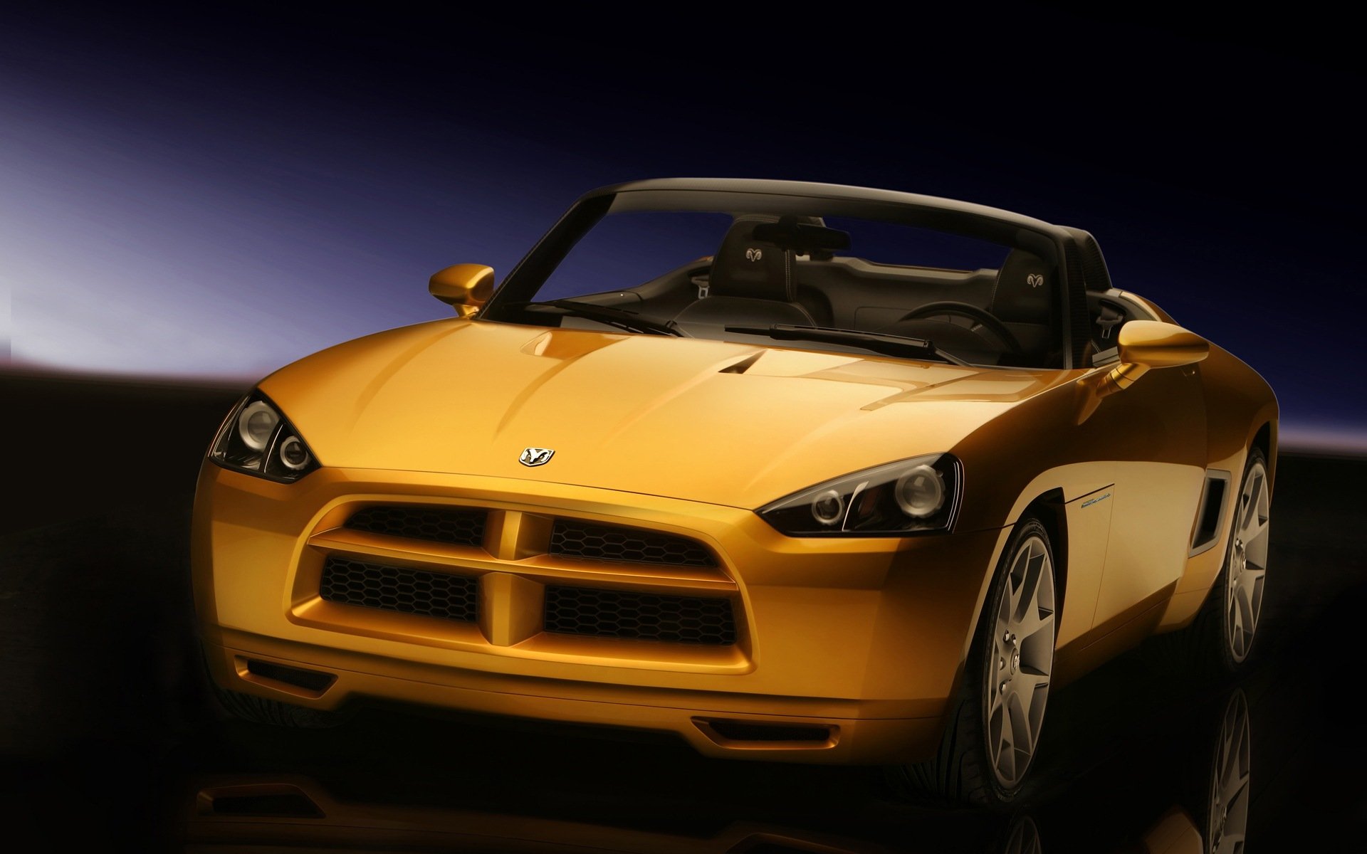 汽车,超跑,道奇,金色版,儿童桌面专用