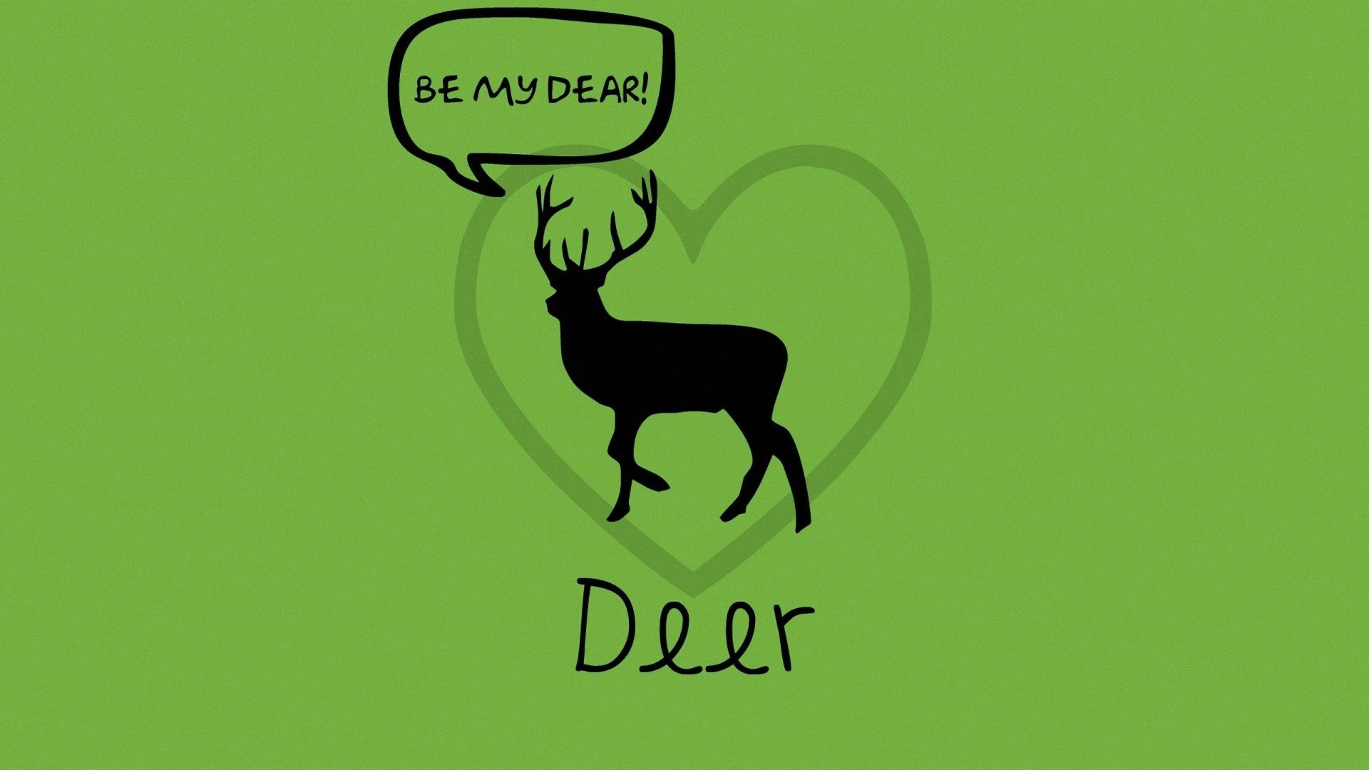 爱情美图,浪漫手绘,鹿,love,爱你