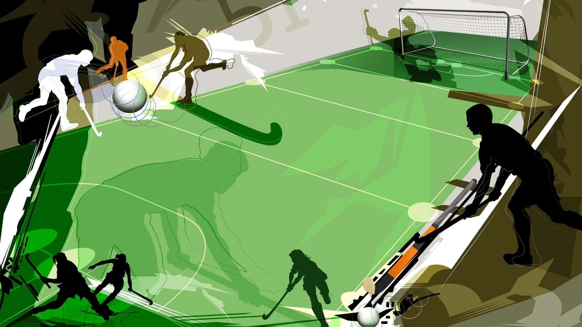 体育,奥运项目,卡通版,手绘,曲棍球