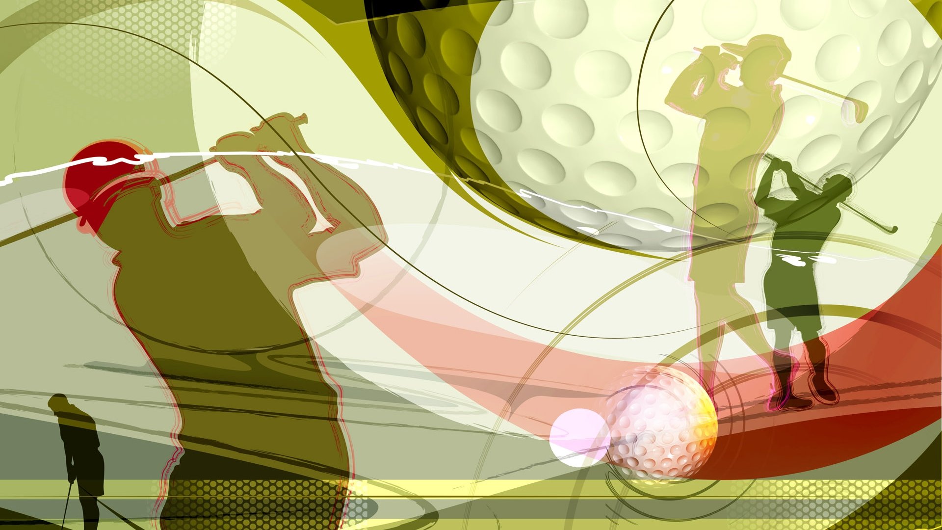 体育,运动项目,卡通版,手绘,高尔夫球