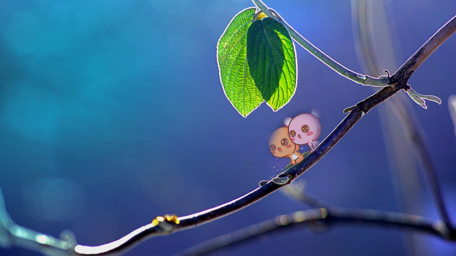 爱情美图,唯美温馨,情侣,恩爱,想念熊