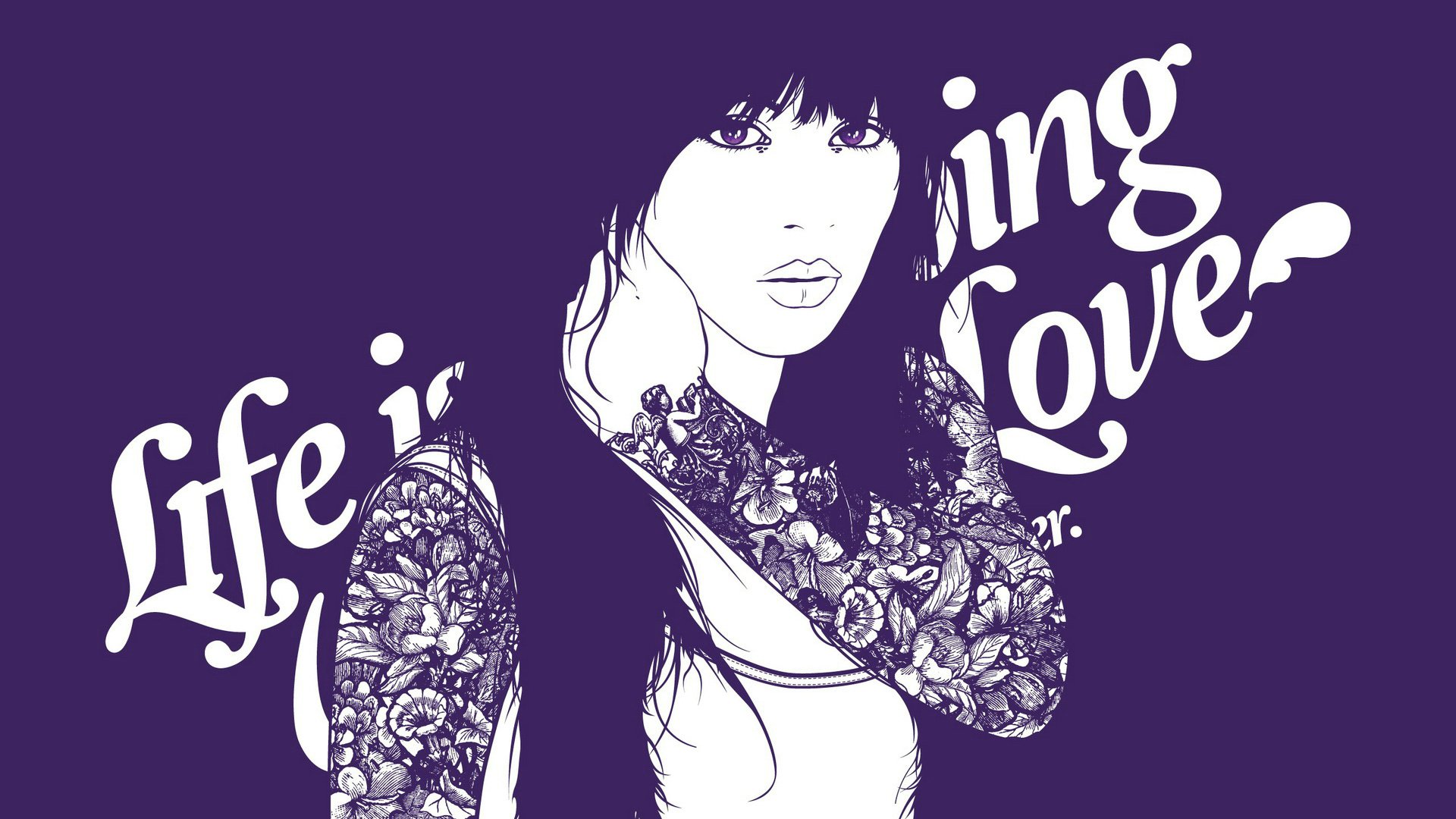 爱情美图,浪漫手绘,love