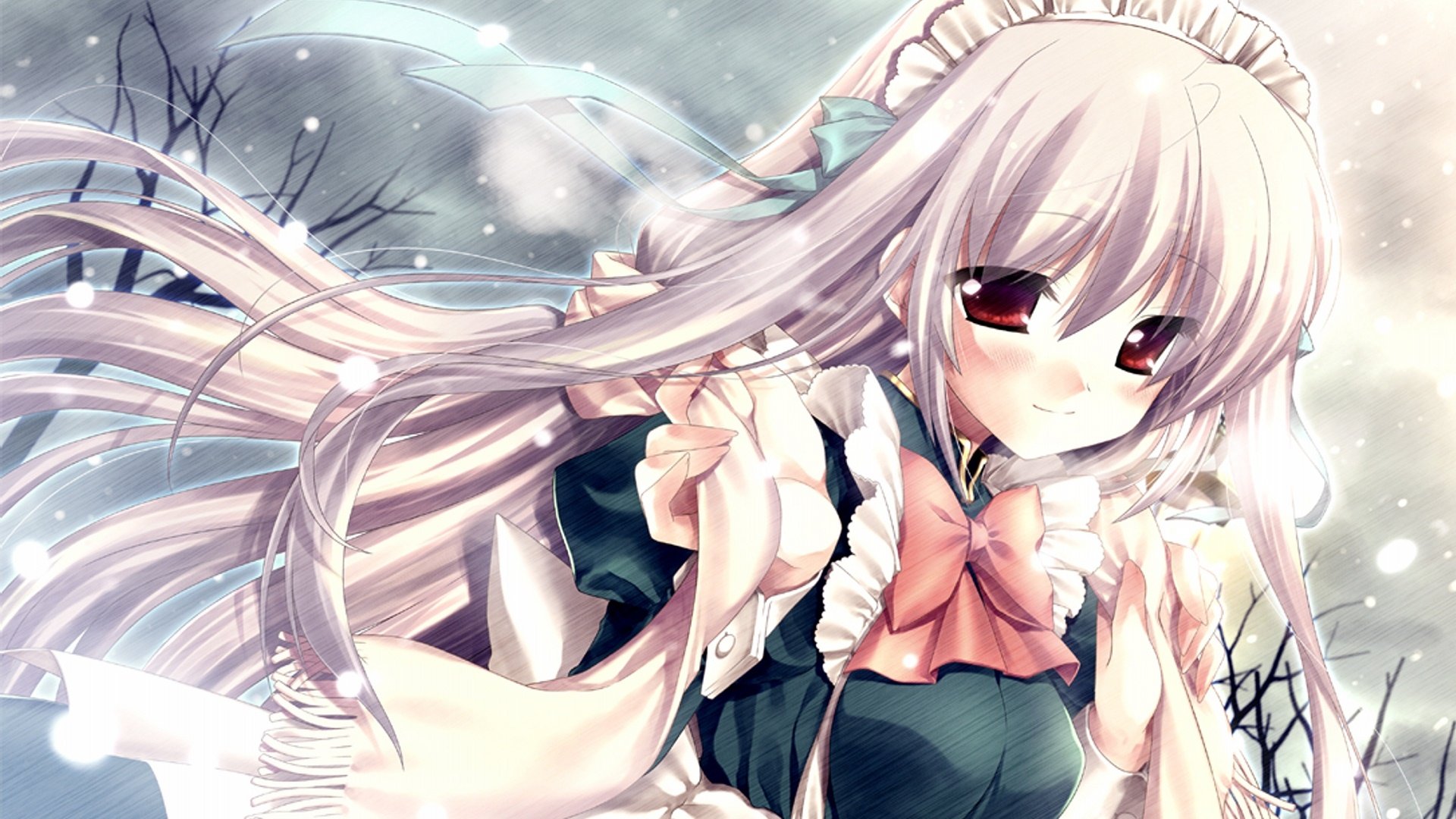 动漫,动漫少女,女仆,插画,手绘,可爱,儿童桌面专用