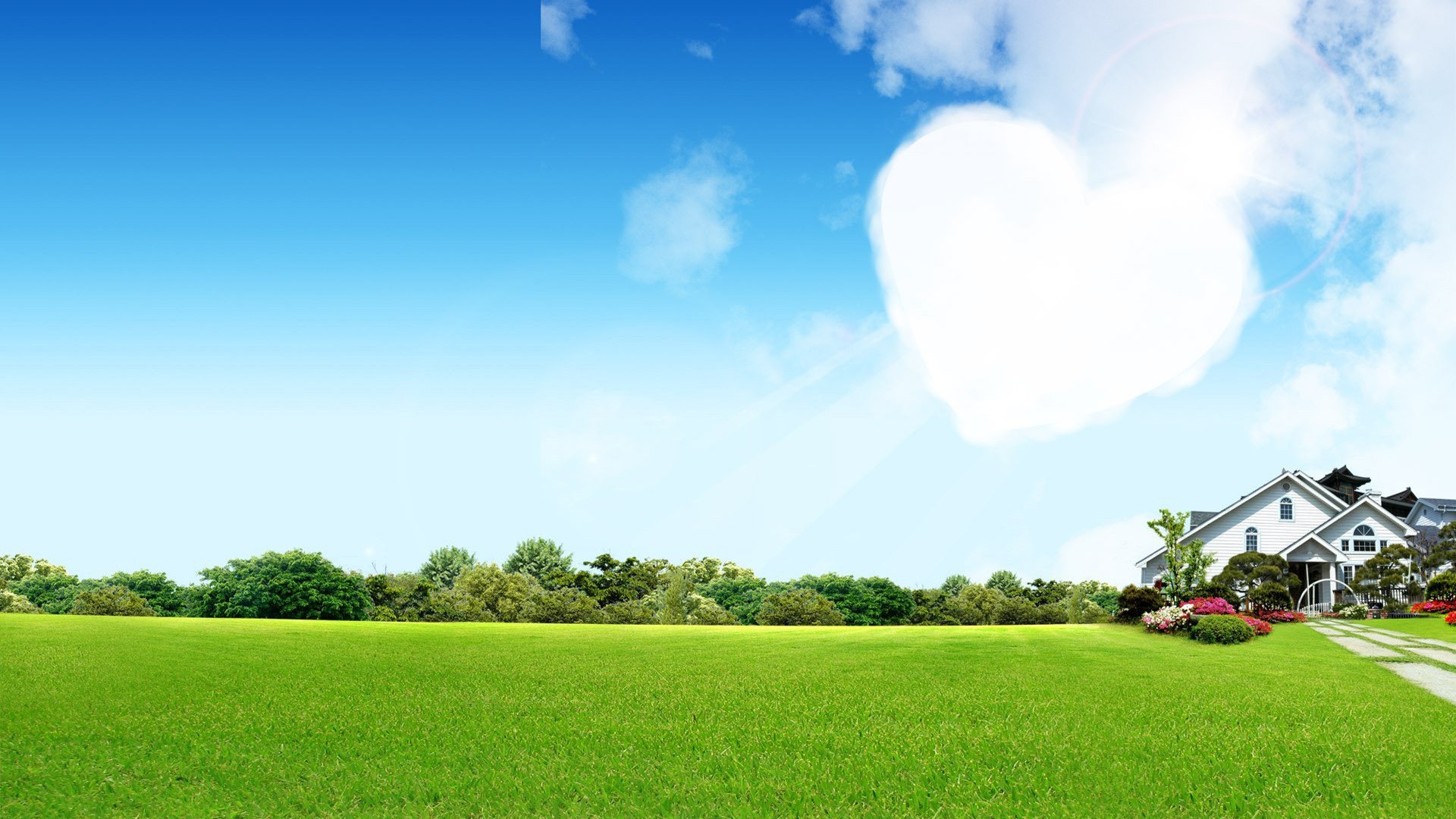 小清新,清新淡雅,蓝天白云,1月30日,儿童桌面专用