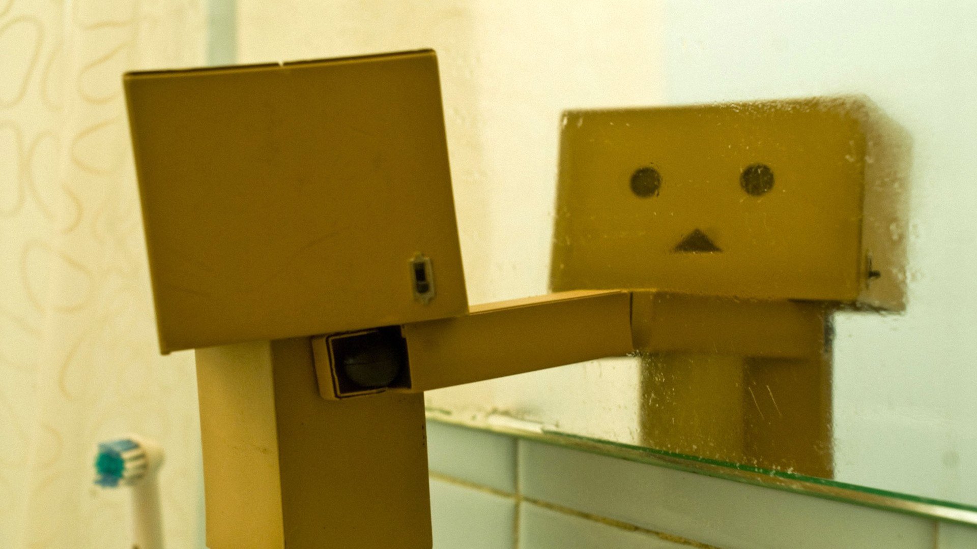 小清新,温馨一刻,纸箱人,1月29日,儿童桌面专用