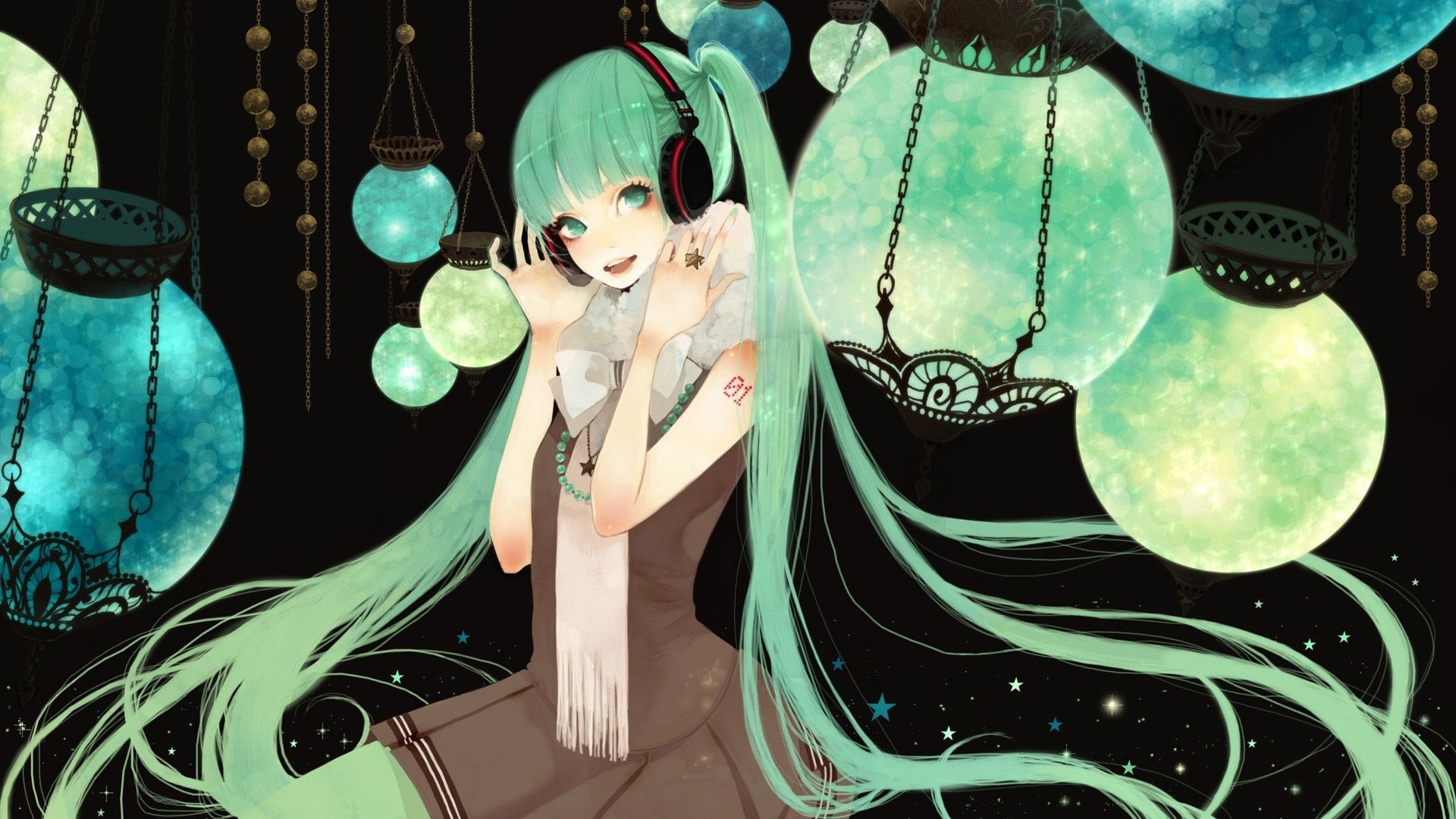 动漫,动漫少女,初音,儿童桌面专用