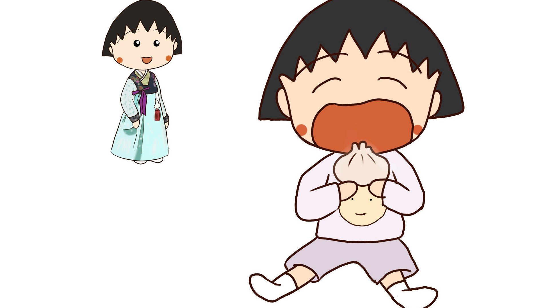 动漫,经典动漫,樱桃小丸子,儿童桌面专用