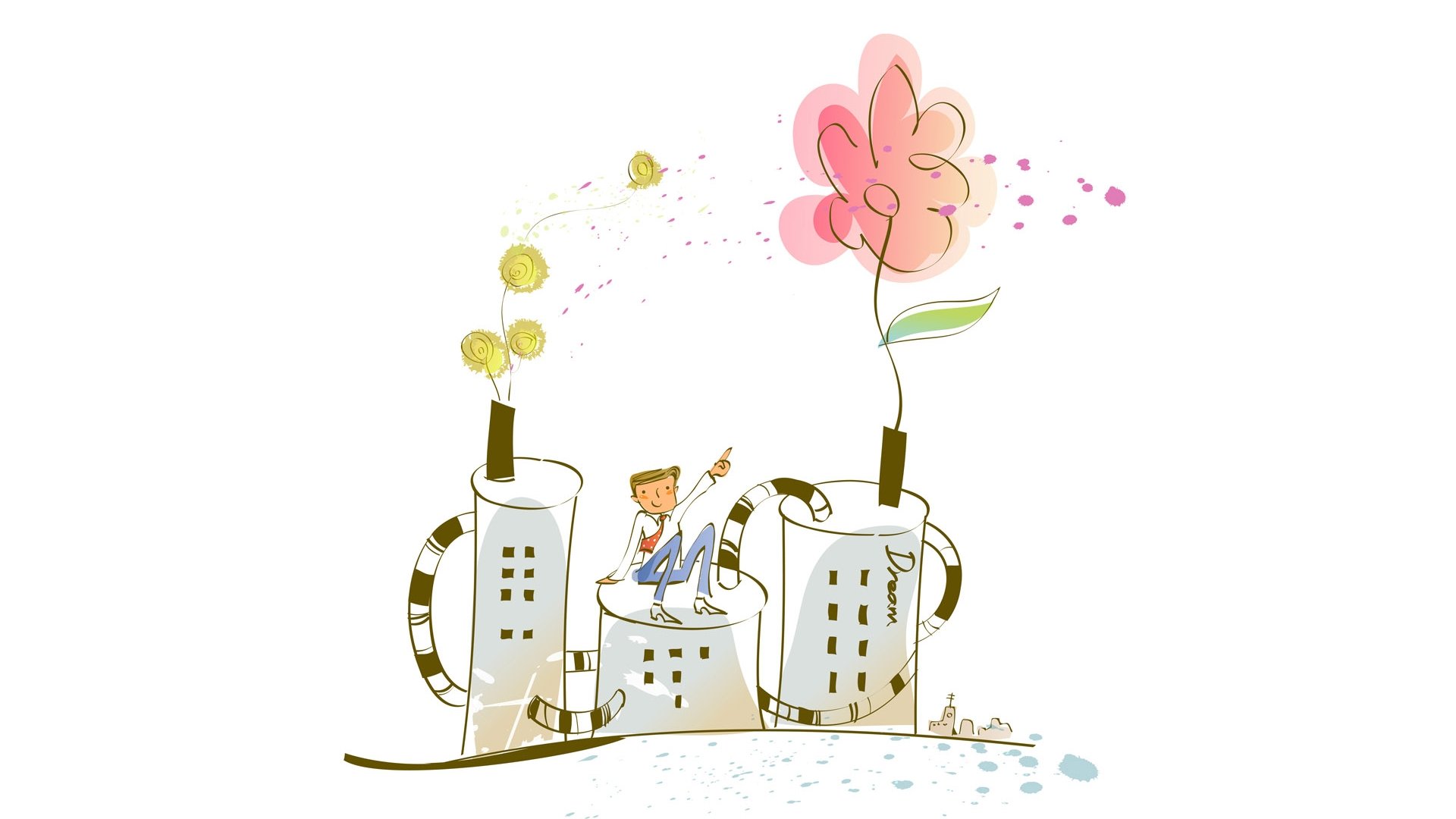 动漫,梦幻童年,童年时光,插画,儿童桌面专用