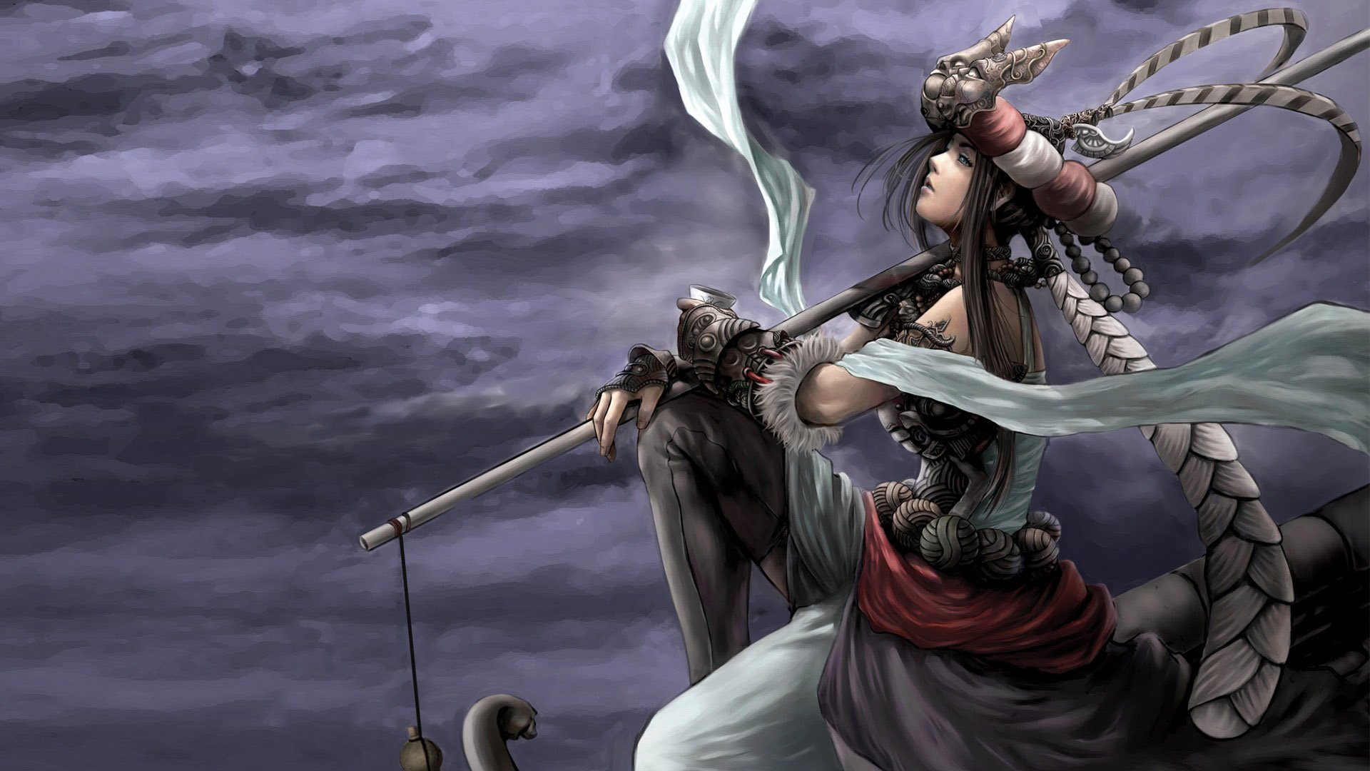 游戏,游戏美女,插画,魔法师